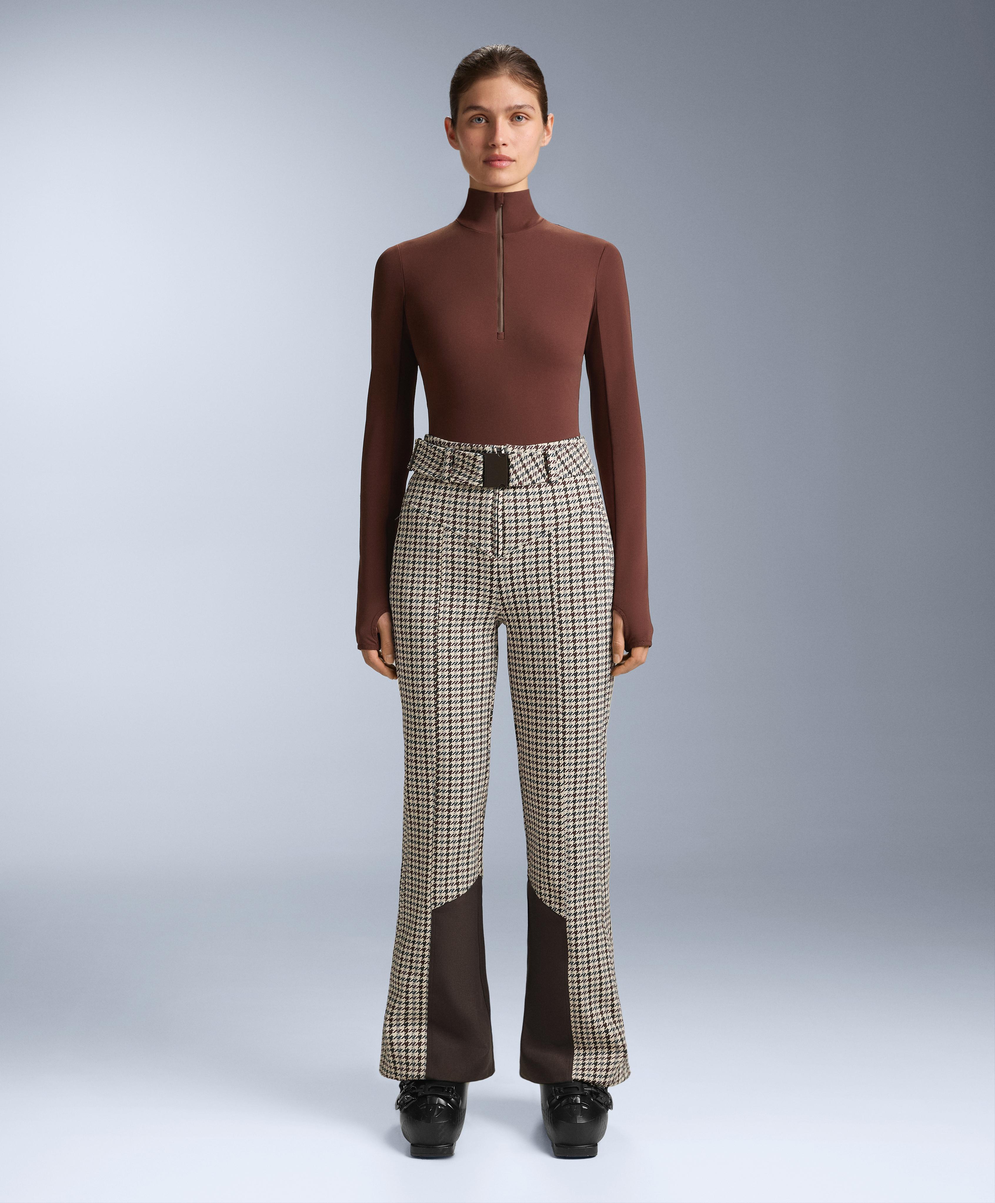 Thermal base layer half-zip top — BURGUNDY