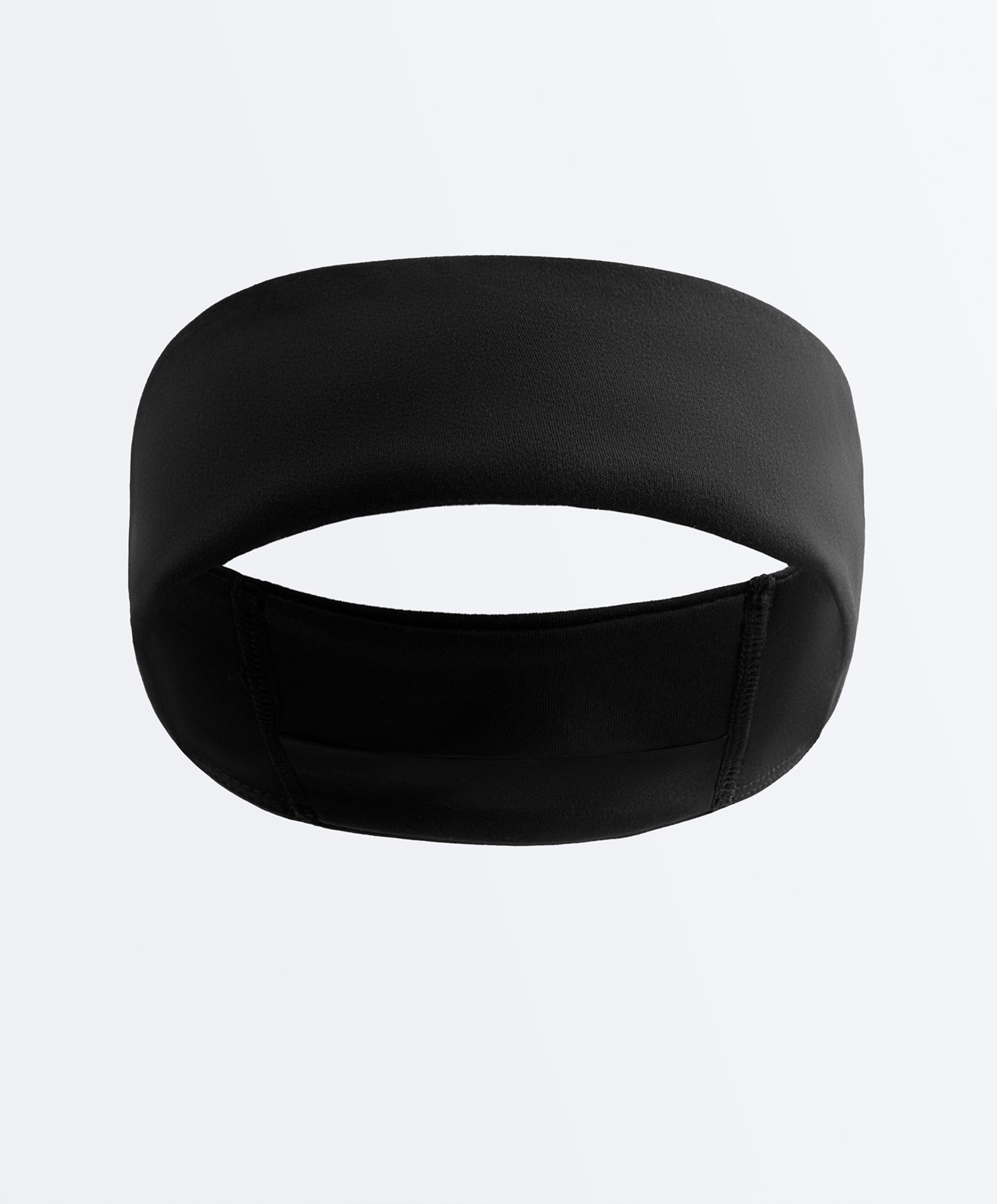 7cm reflective adjustable sports headband — BLACK