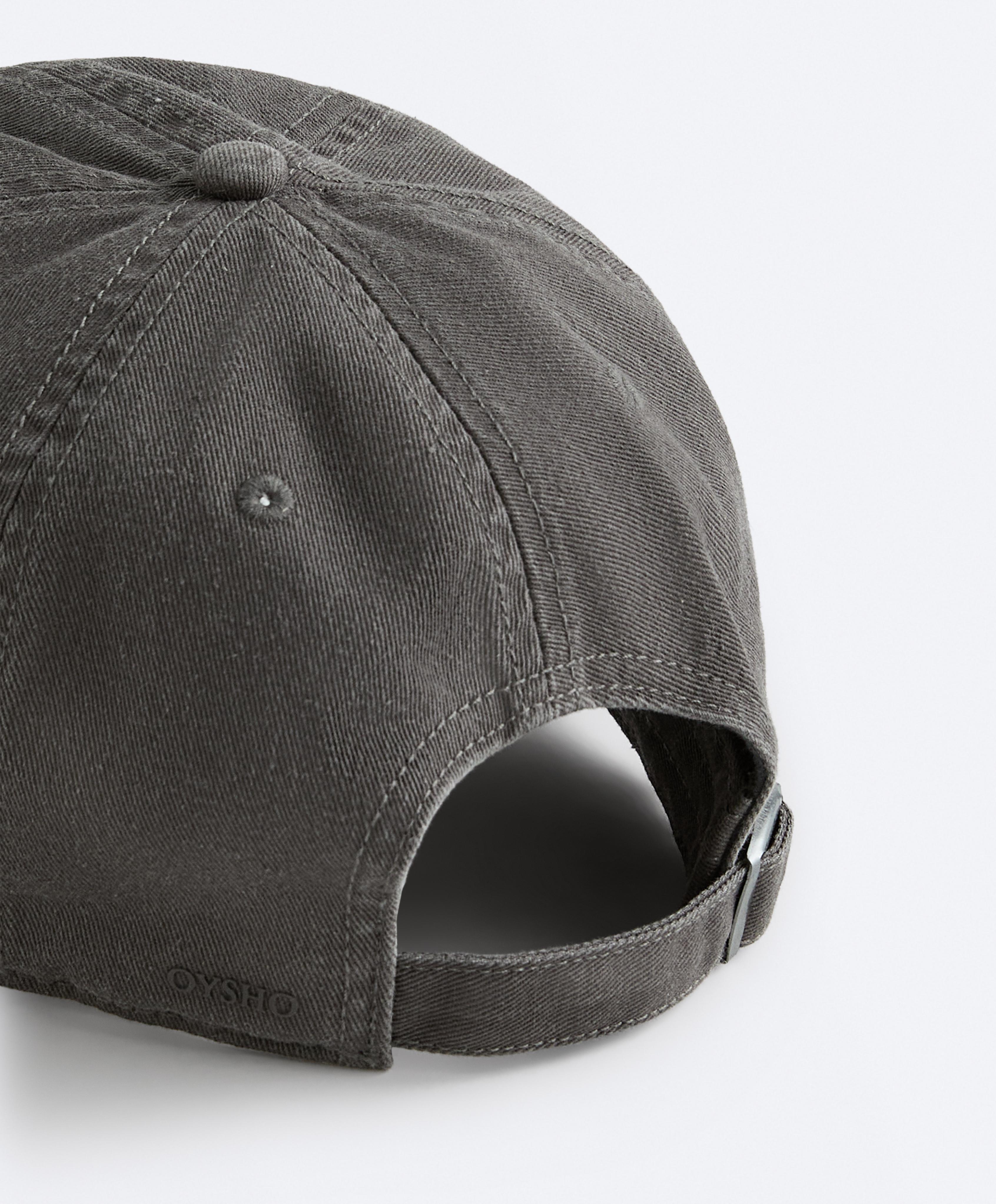 Washed-effect 100% cotton cap — GUNPOWDER