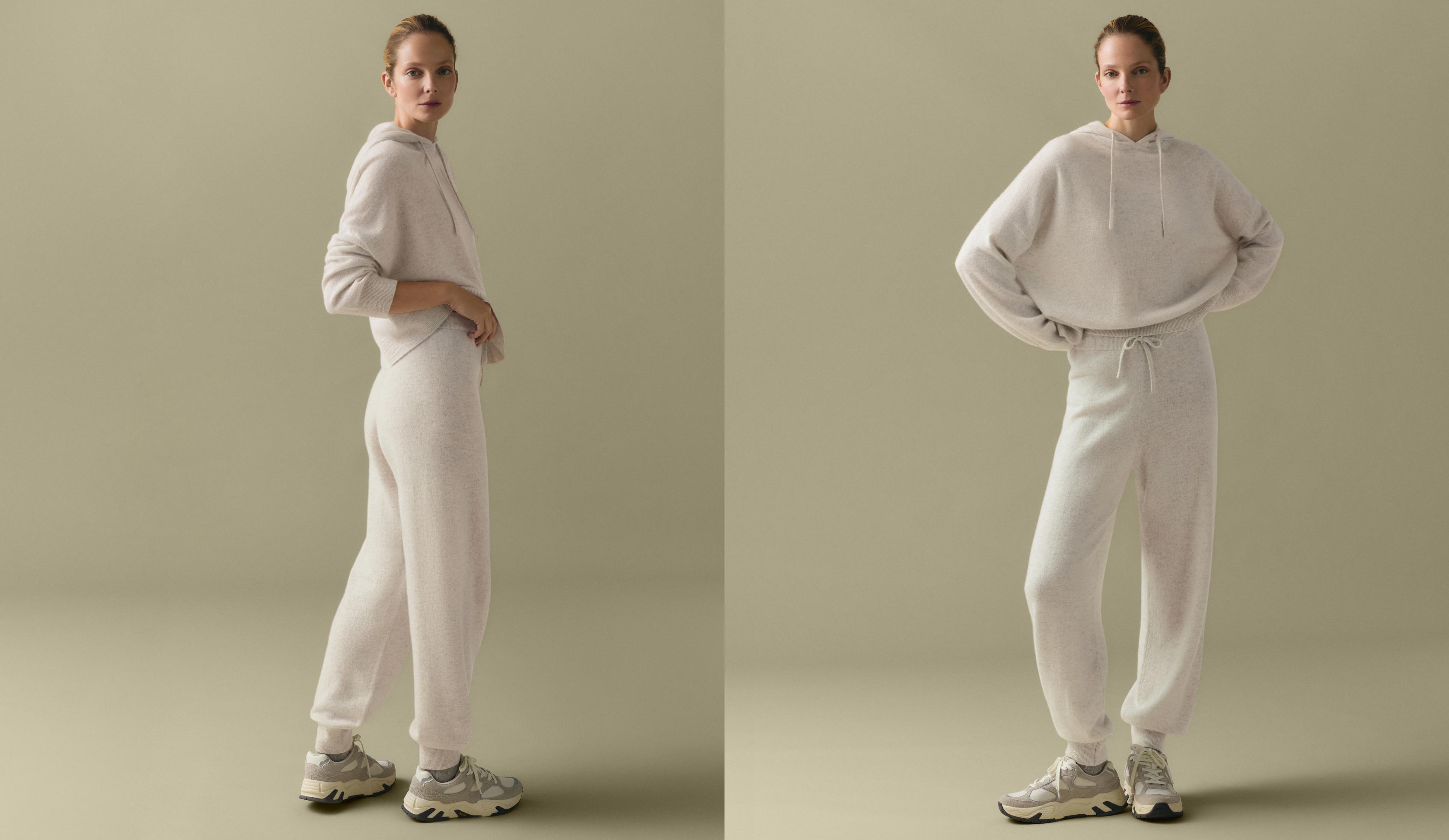 100% cashmere joggers