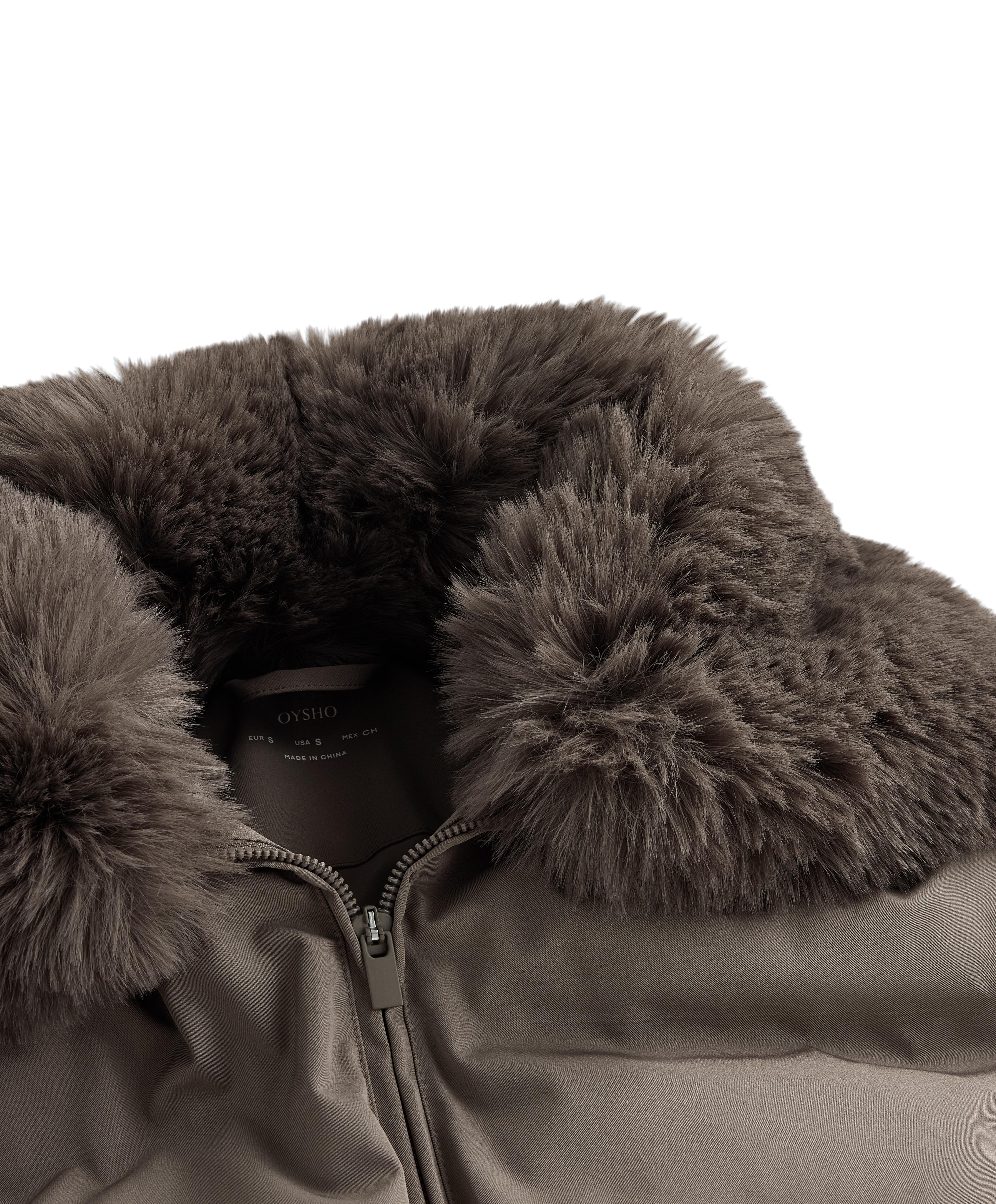 MINARDI PIUME SKI water-resistant 80% down and 20% feather jacket — DARK TAUPE