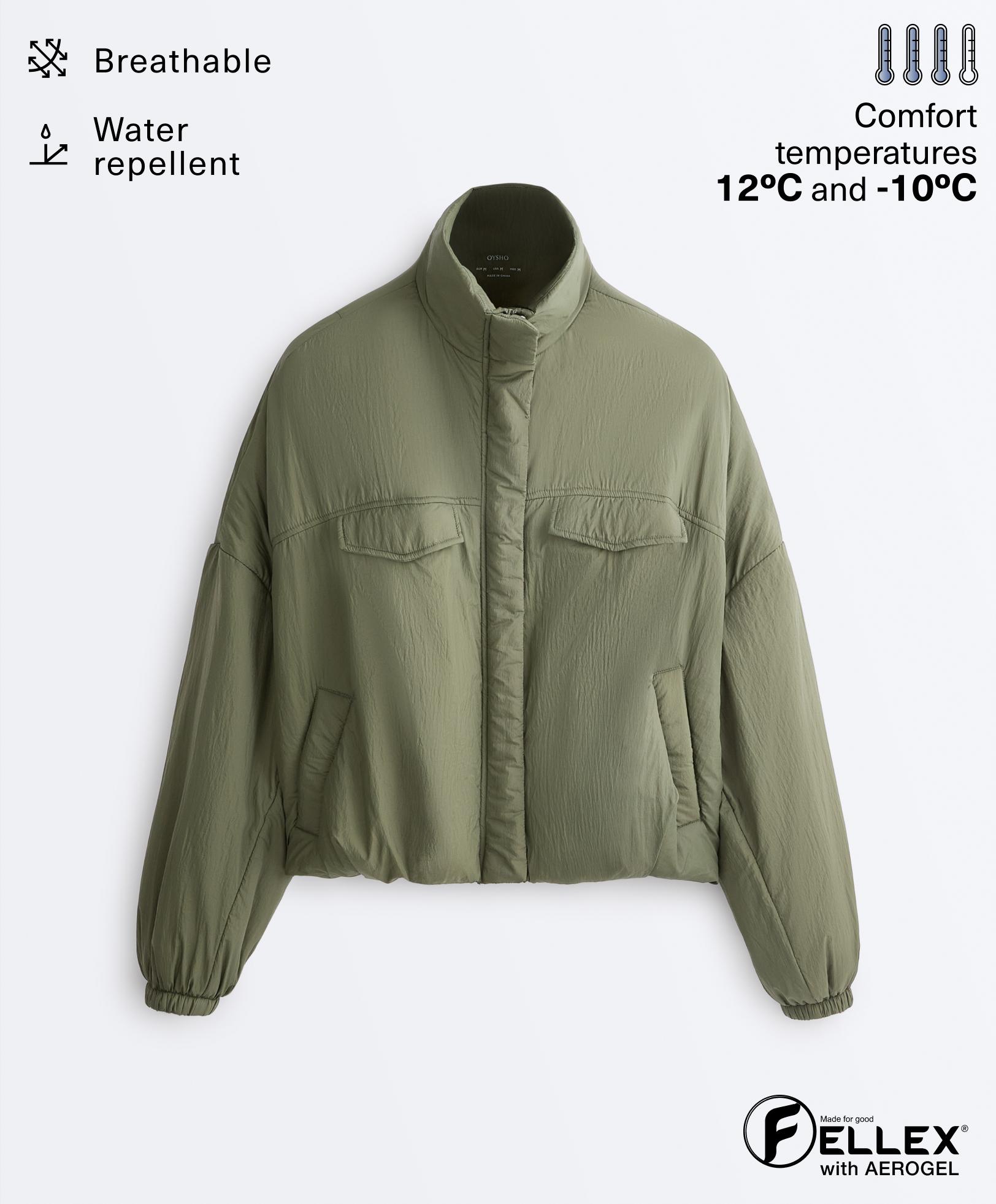 Water-repellent FELLEX® AEROGEL balloon jacket — KHAKI