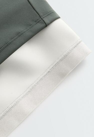 Half-zip block compressive tank top — OCEAN 8