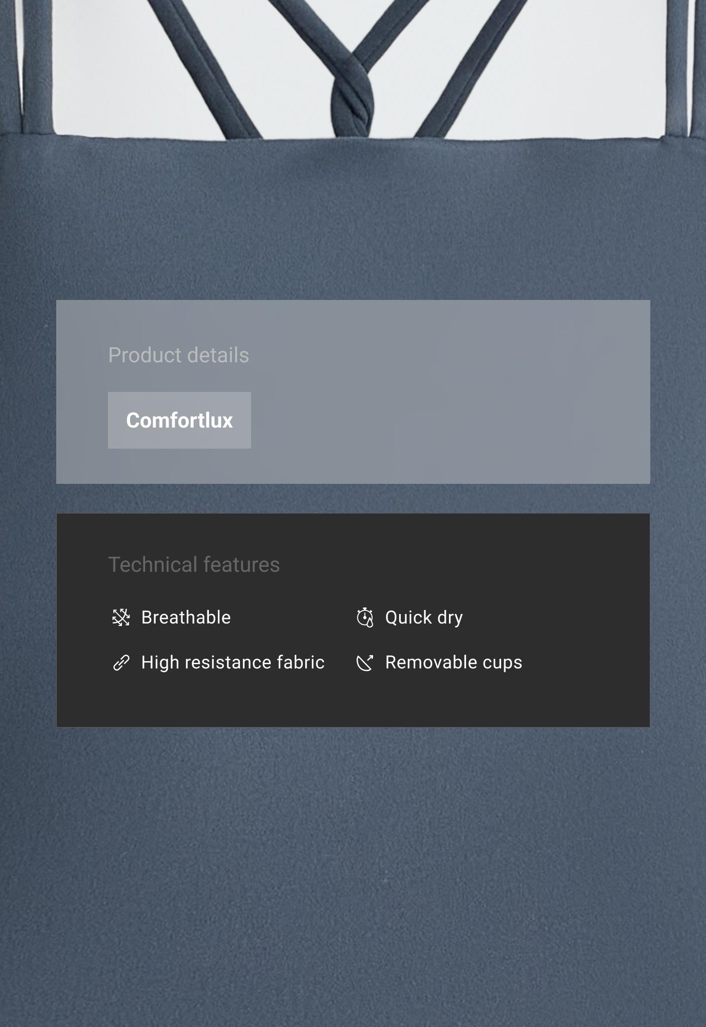 تانك توب Comfortlux بحمالات متقاطعة