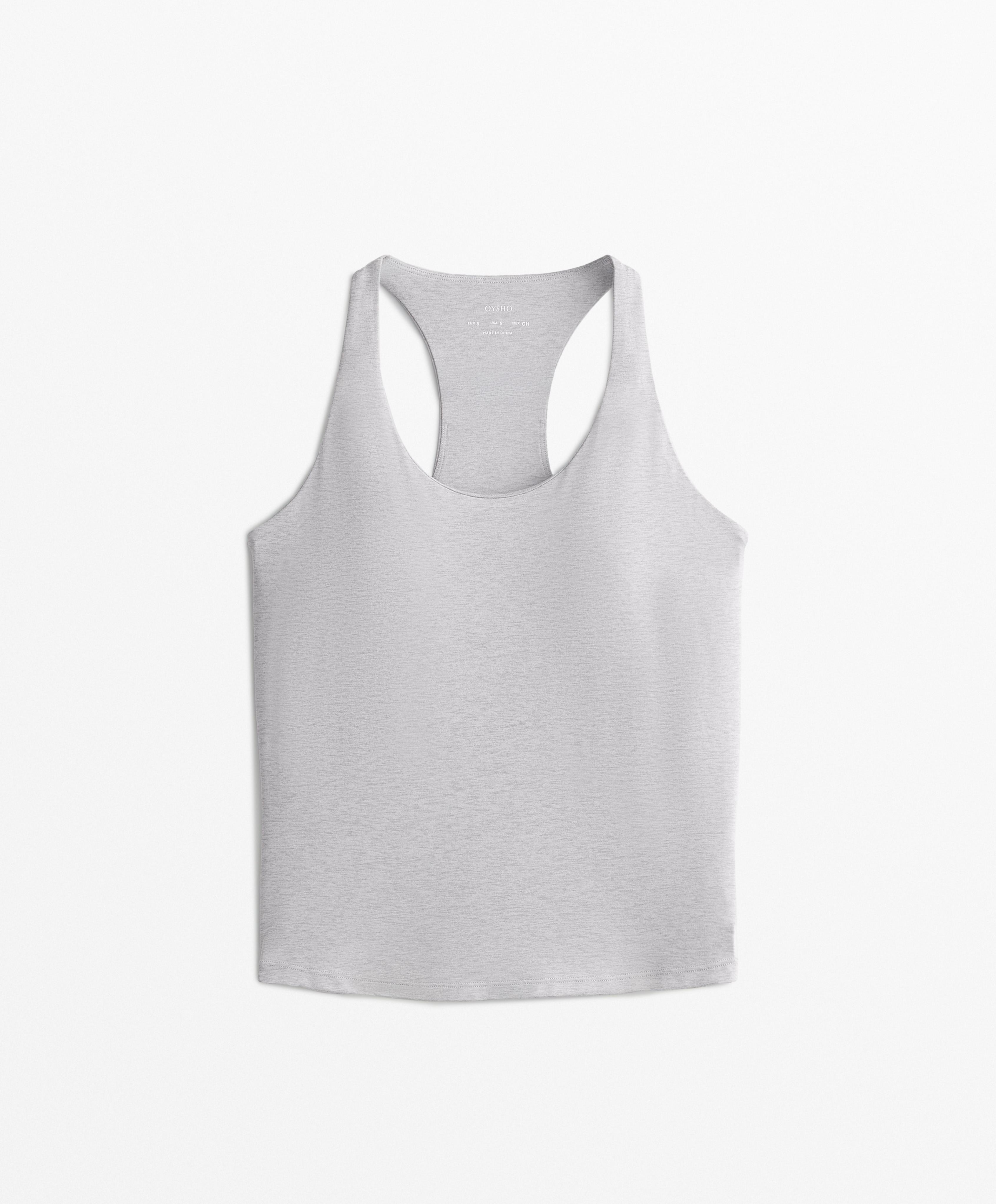 Sleeveless T-shirt with racerback - Sale Sleeveless T-shirt with racerback - Sale