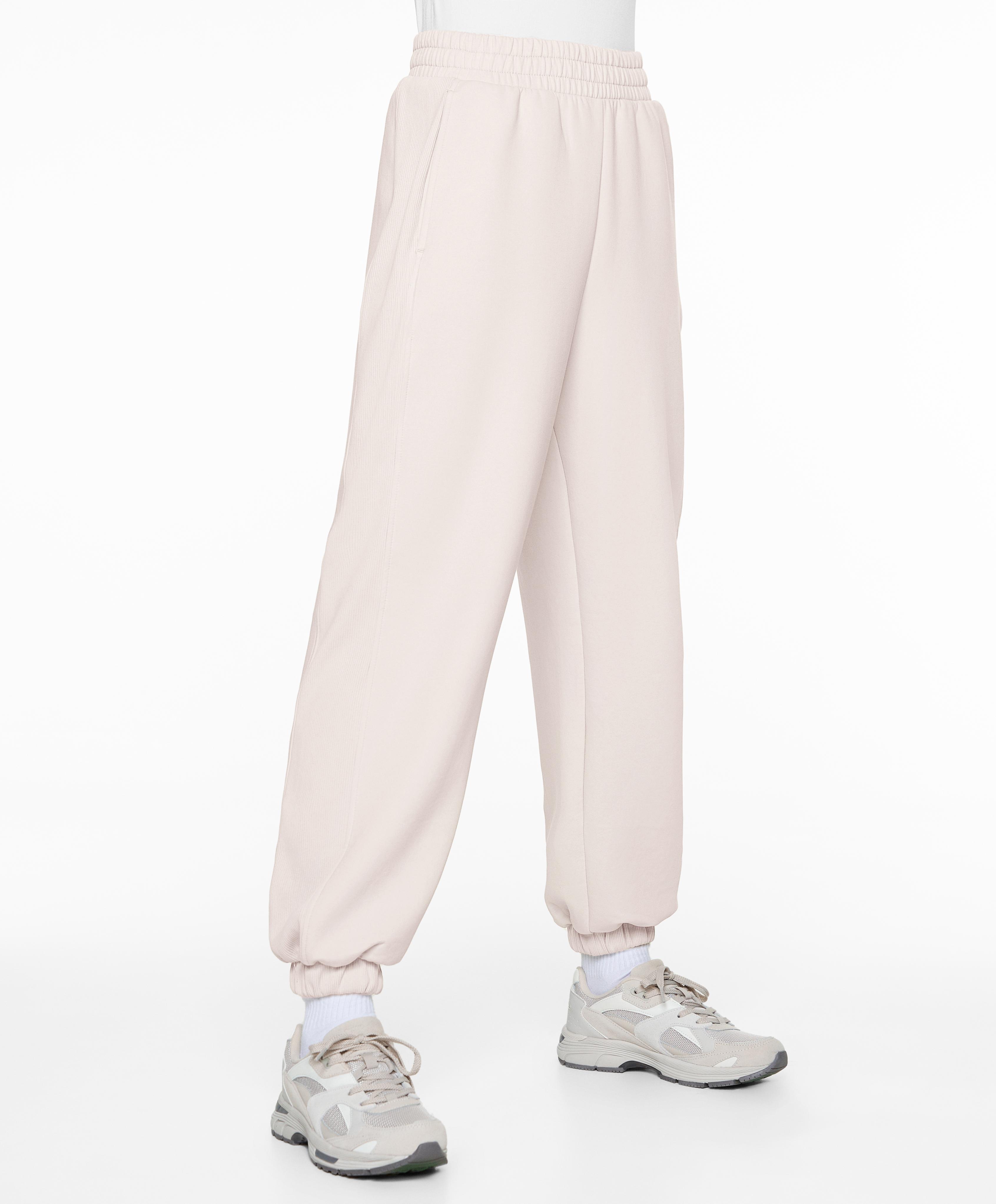 Relaxed cotton-blend joggers