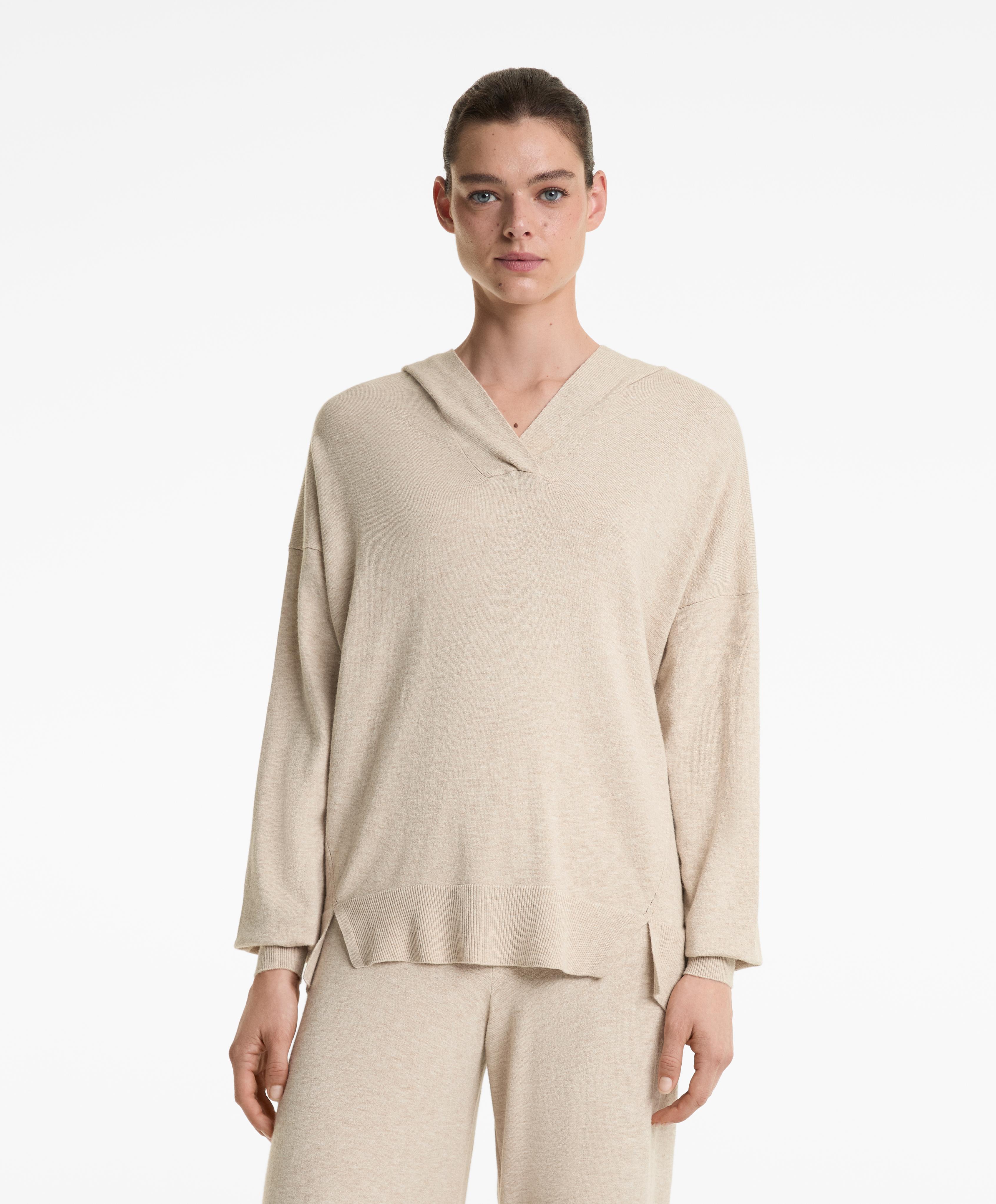 Fine-knit hoodie Fine-knit hoodie