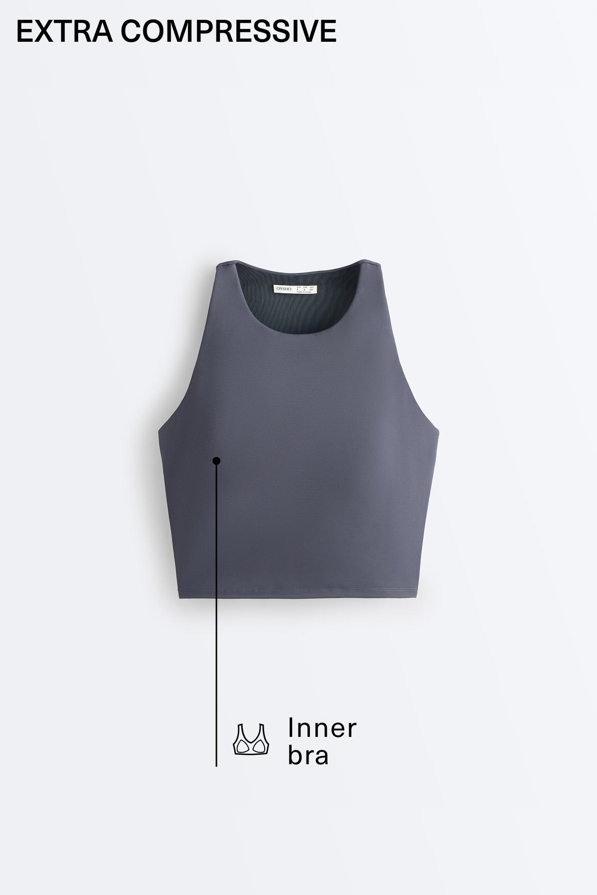 Extra Compressive Halter Tank Top — PETROL