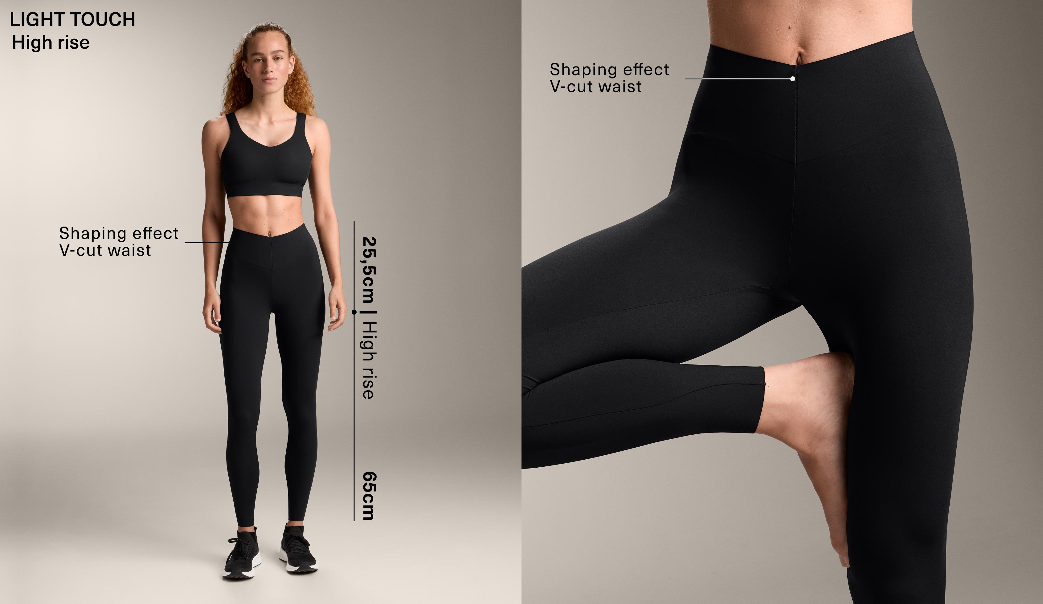 Leggings tobillero light touch corte V 65 cm