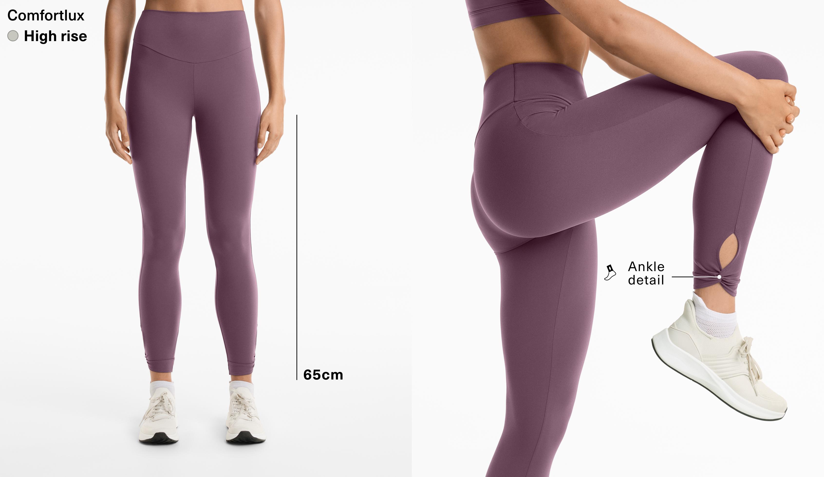 Comfortlux high rise knot 65cm ankle-length leggings