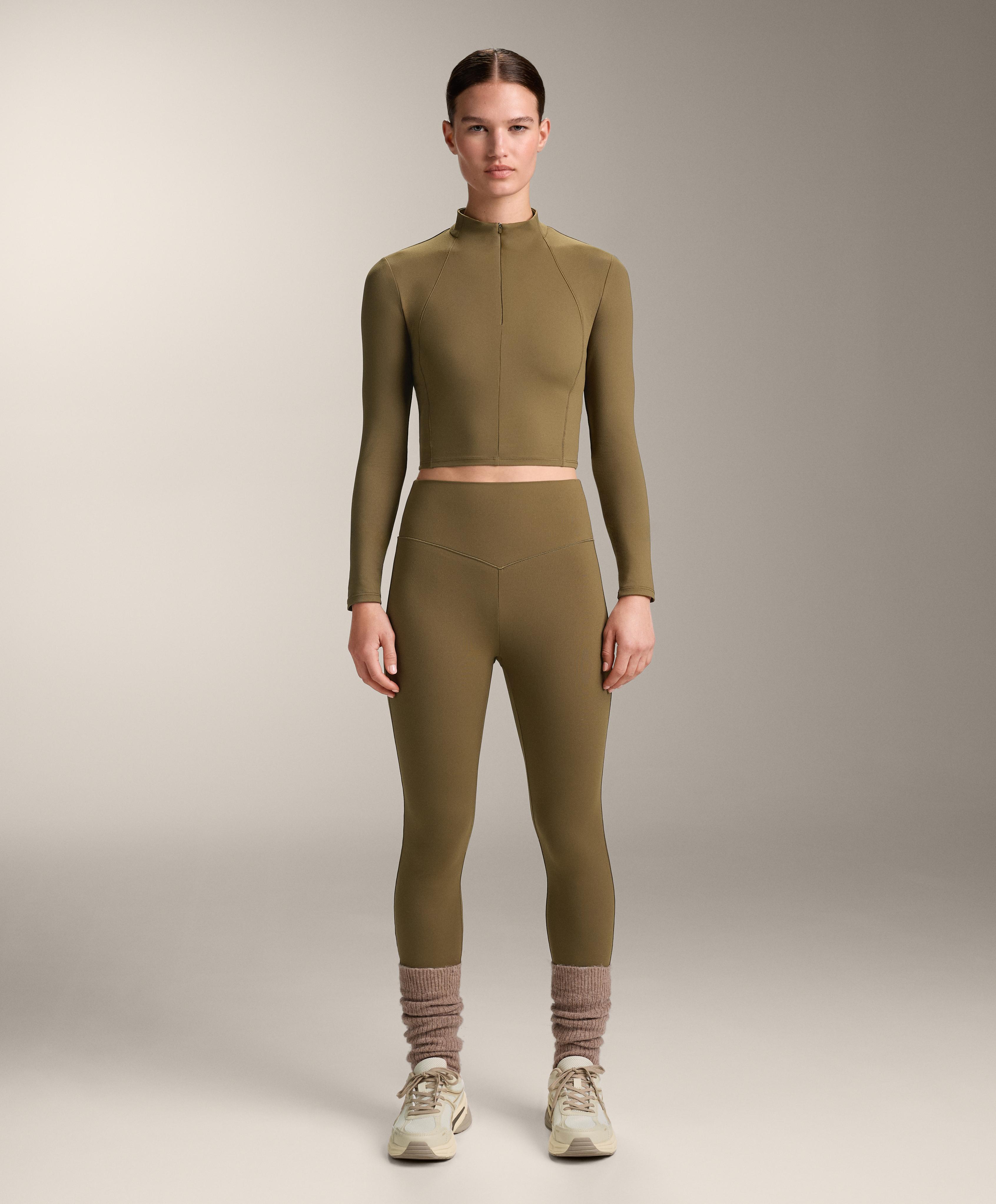 Total look high rise evermove verde oliva