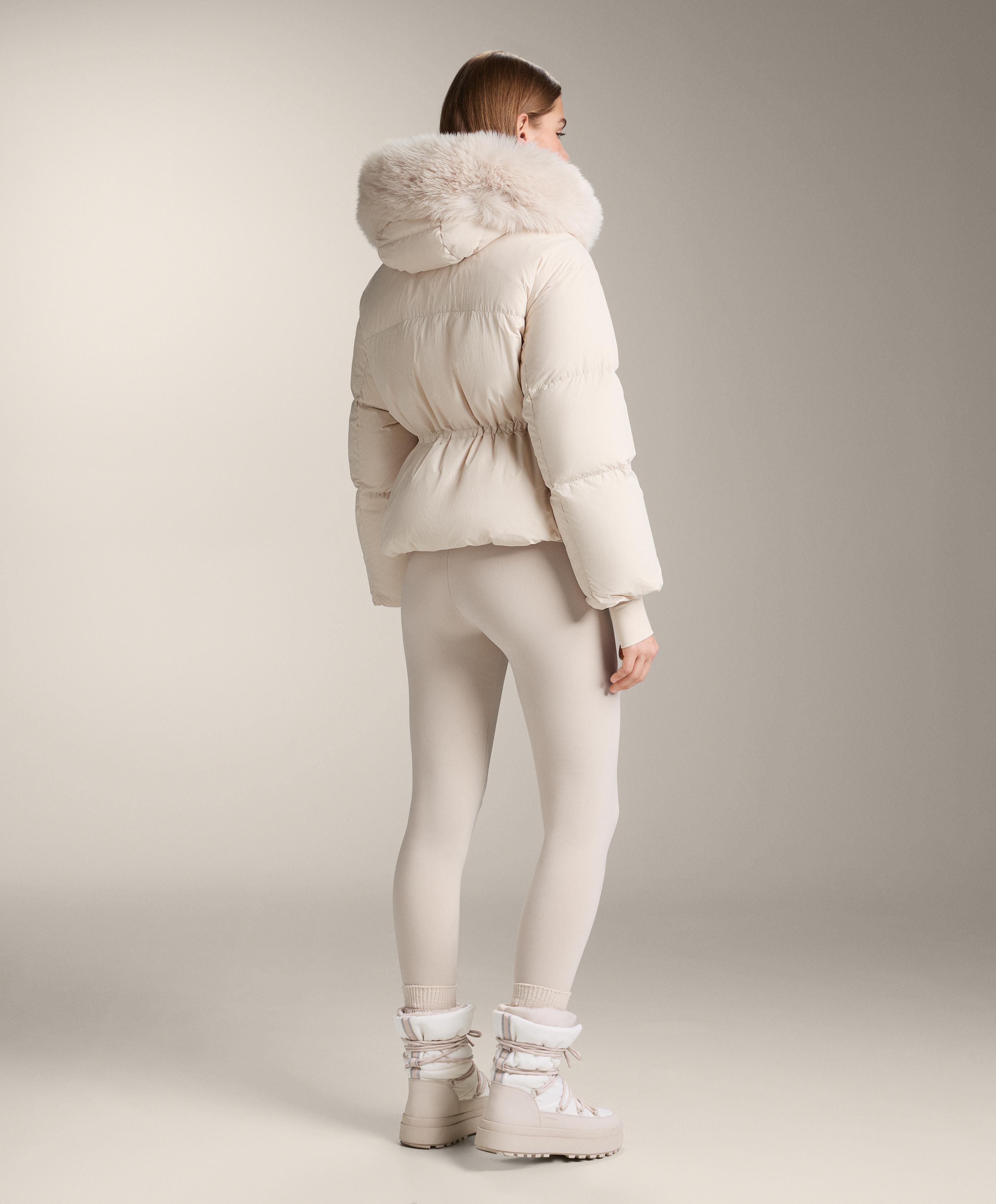 Short 100% down padded jacket — ECRU