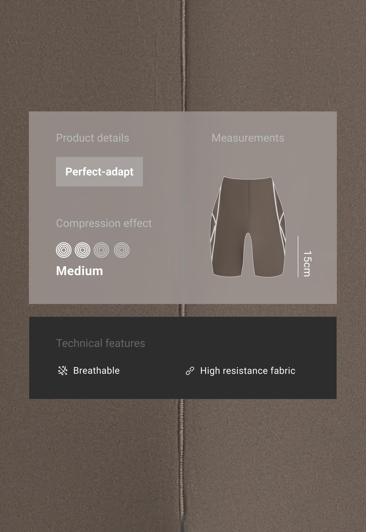 Perfect-adapt 15cm high-rise cycle leggings with seams Perfect-adapt 15cm high-rise cycle leggings with seams