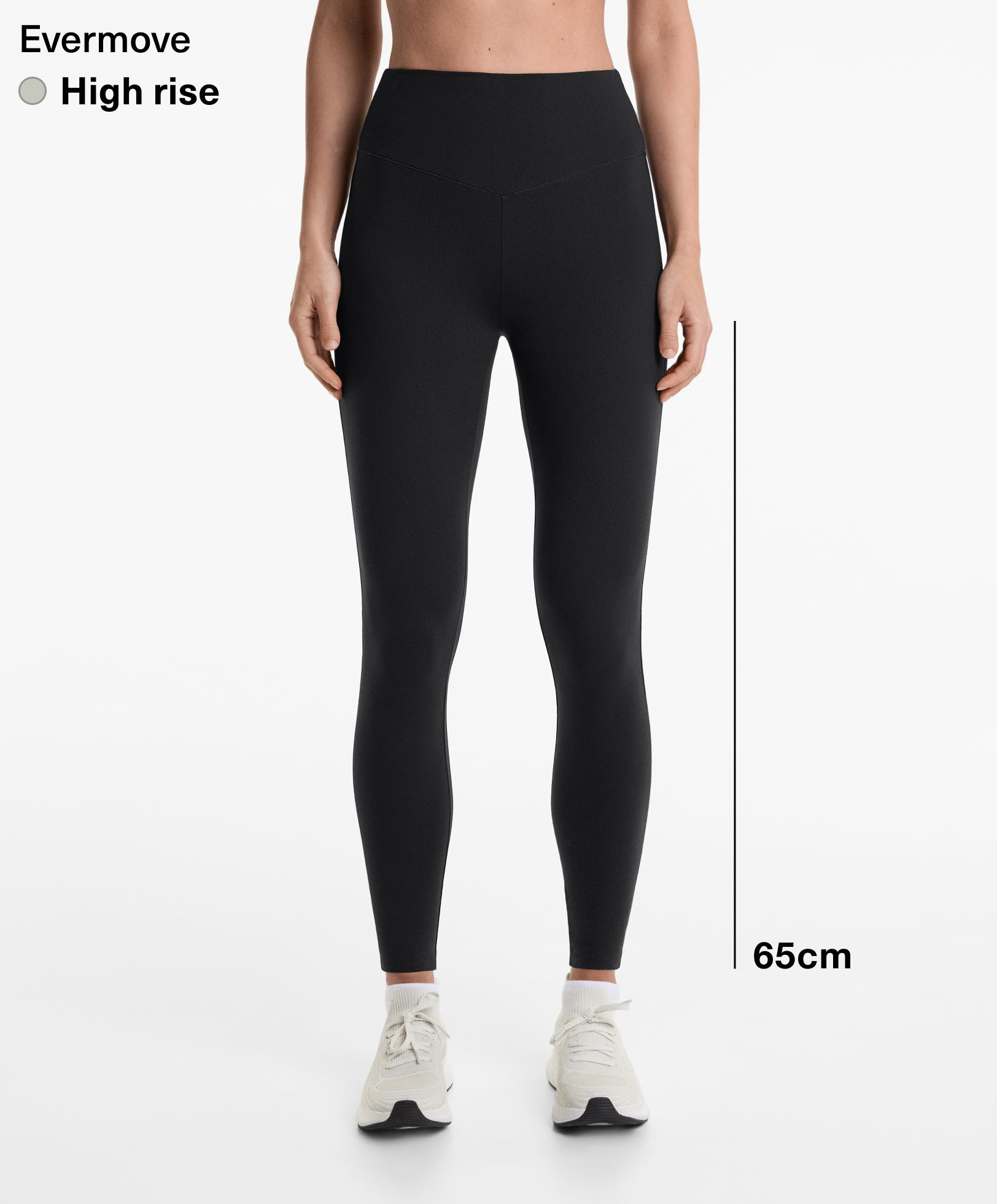 65cm polyamide ankle-length leggings with cottony handfeel