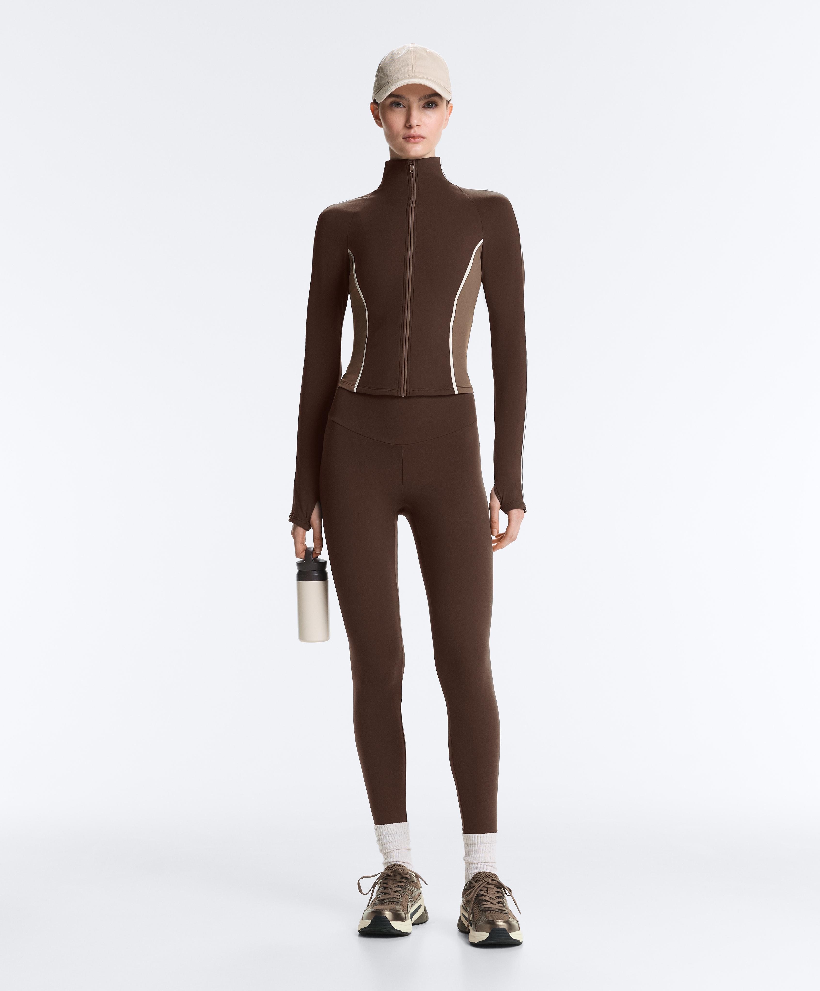 Light warm technical jacket — BROWN