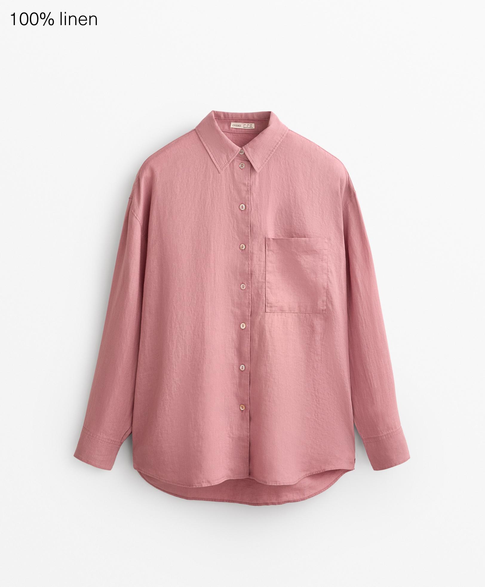100% linen relaxed shirt