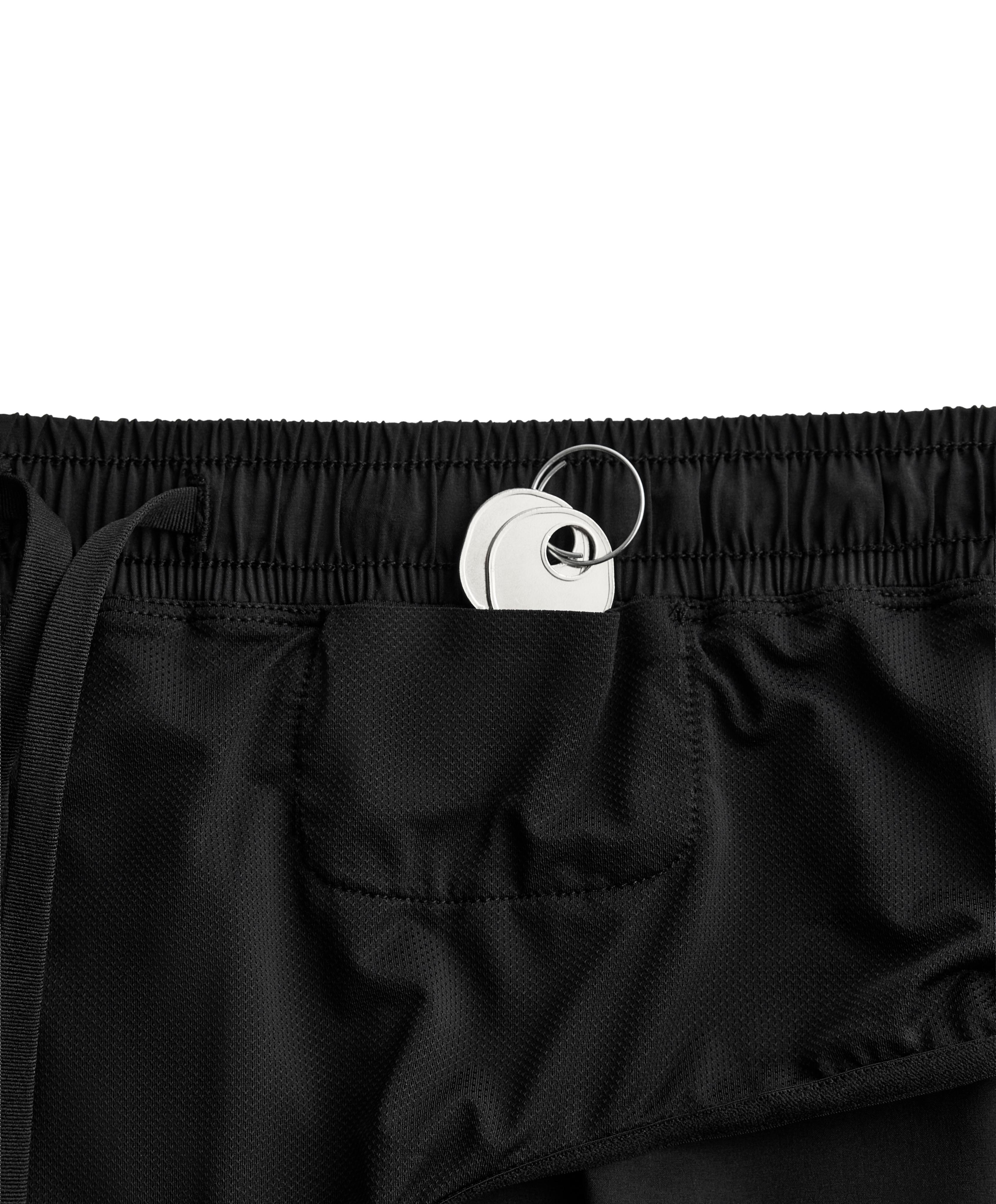 6cm mid-rise technical shorts — BLACK