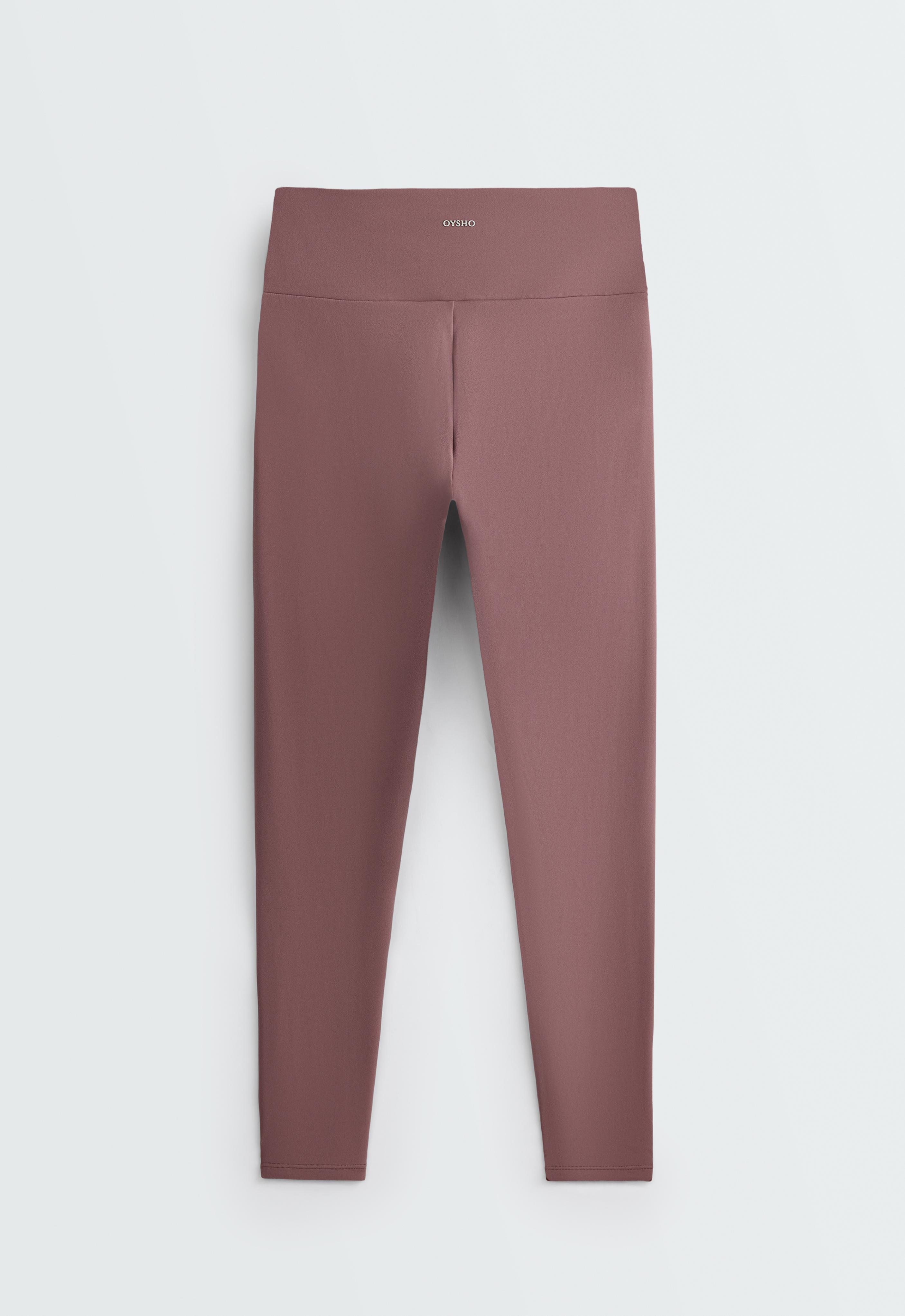 Comfortlux high-waisted ankle-length leggings — MAUVE-TAUPE