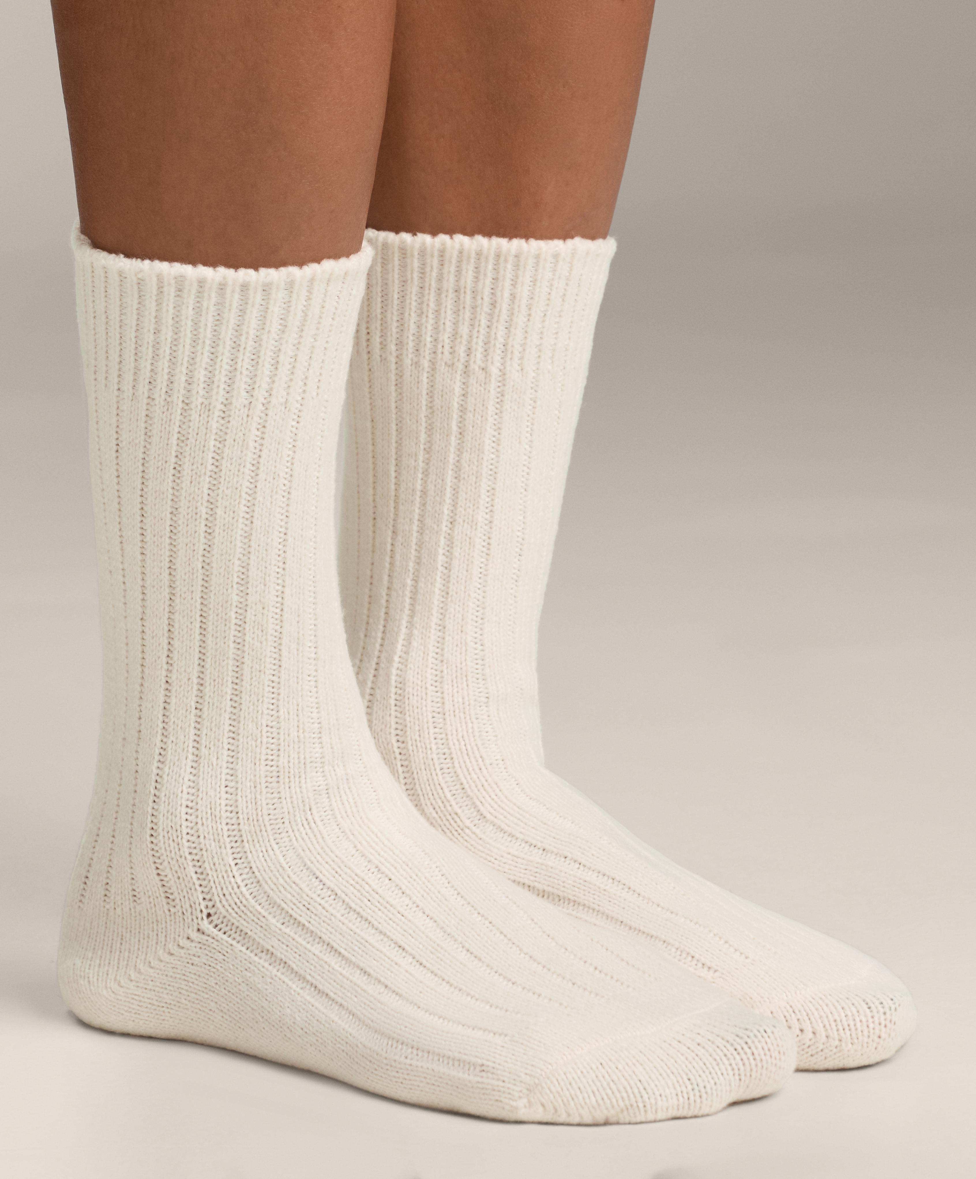 2 Pairs of Classic Ribbed Socks — ECRU