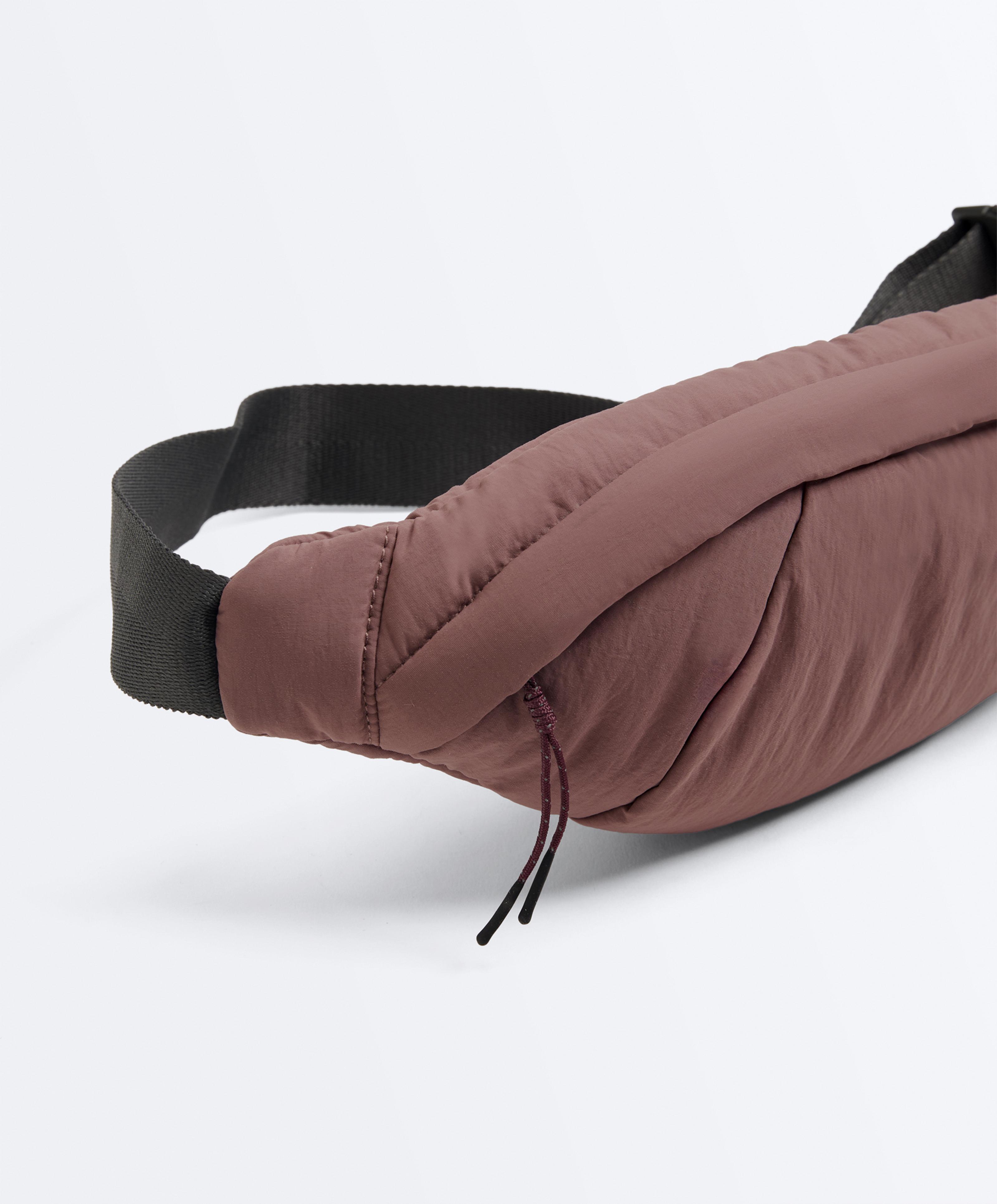 Water-repellent nylon belt bag — MAUVE
