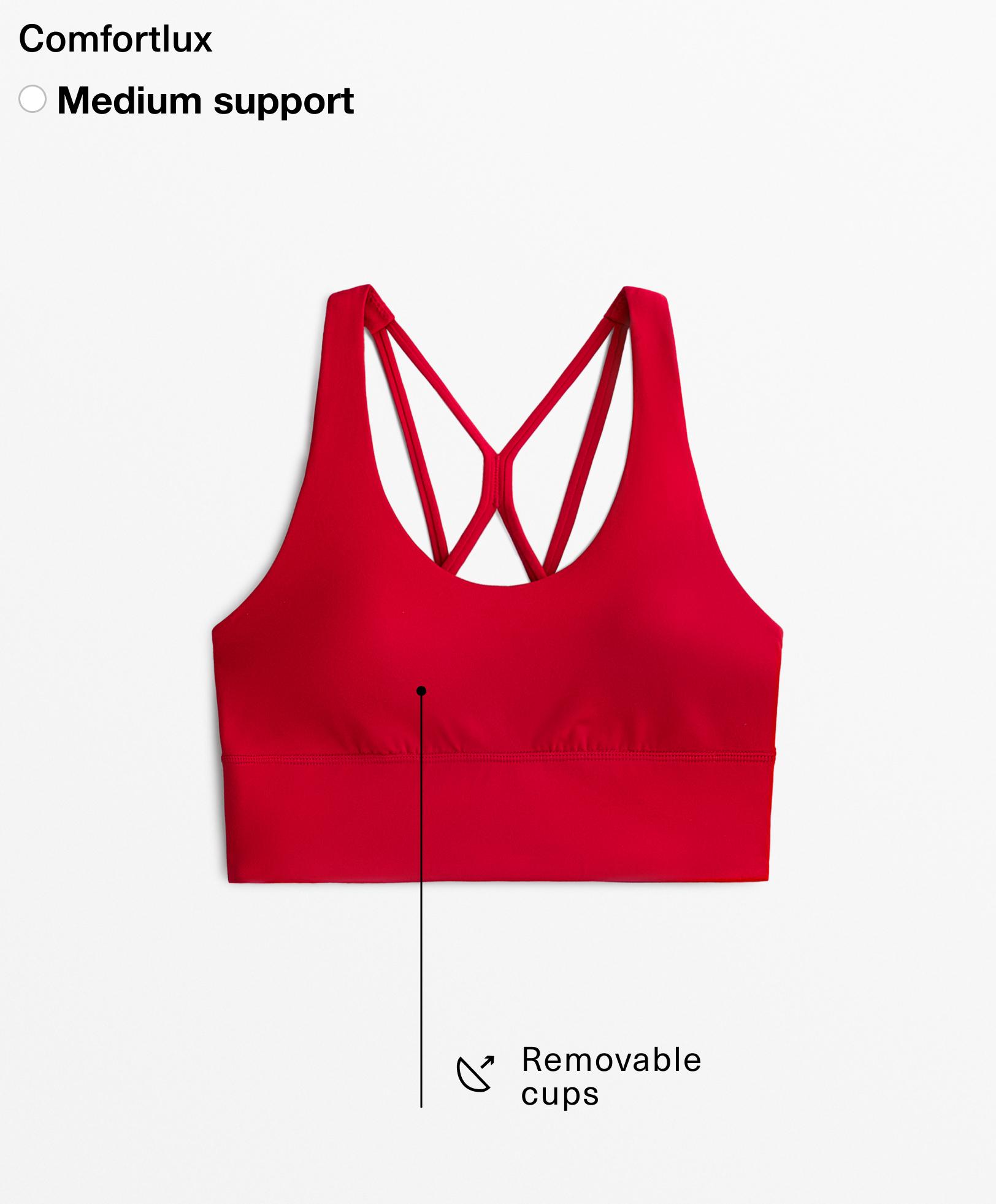 Medium-support Comfortlux sports bra with cups