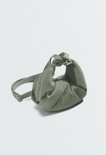Mini quilted crossbody bag — KHAKI 5