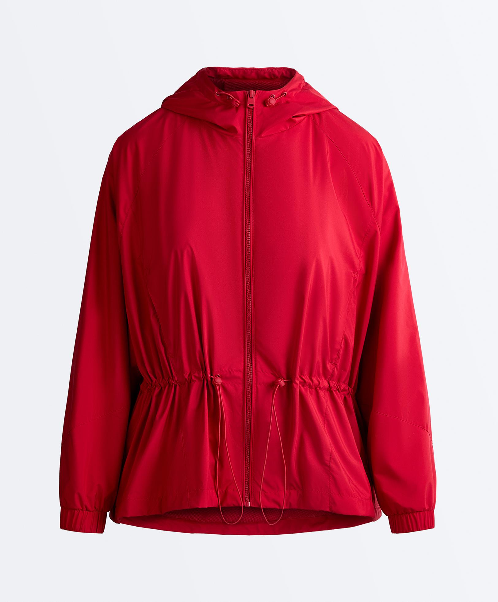 Water-repellent jacket — BRIGHT RED