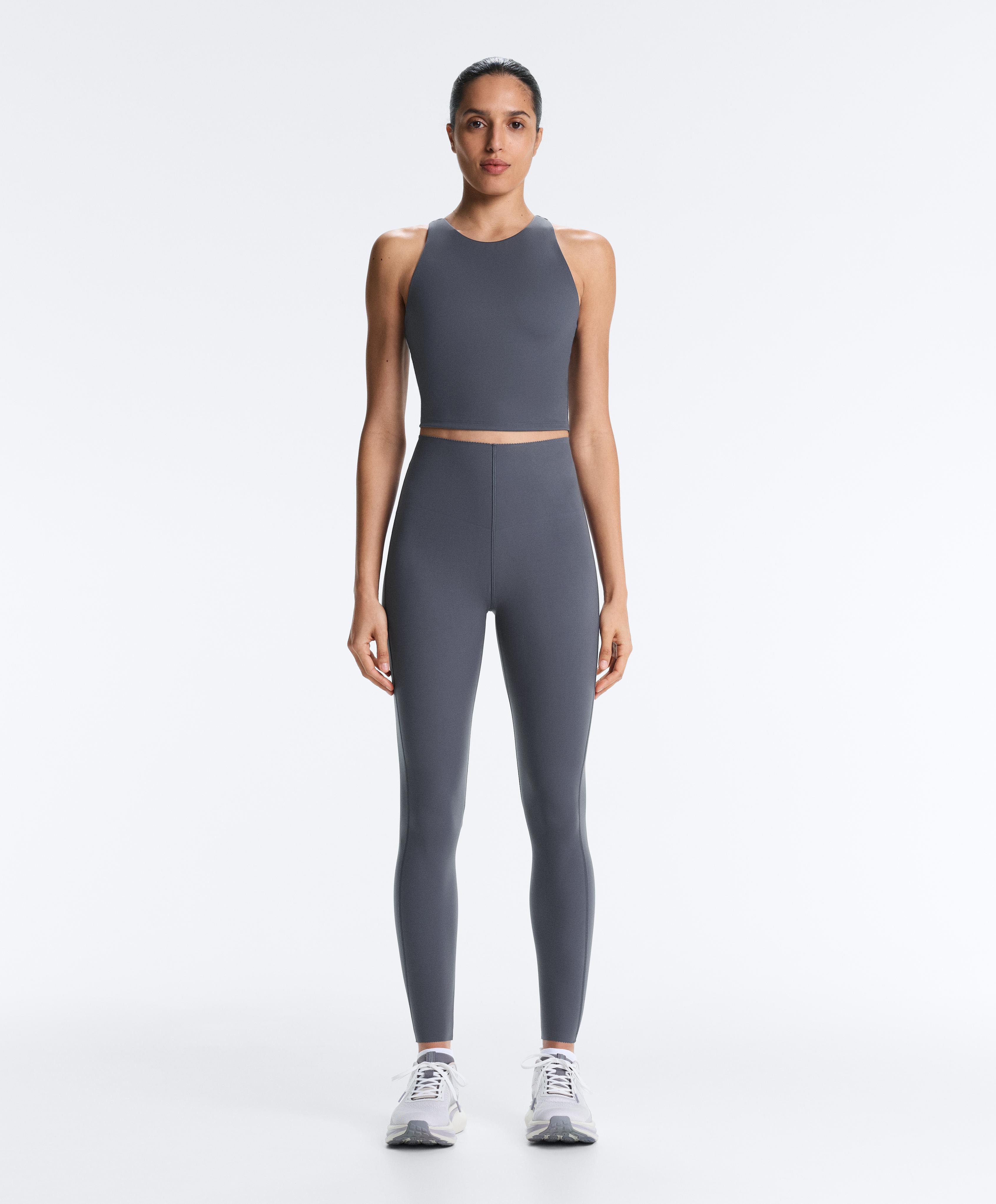 Extra Compressive Halter Tank Top — PETROL