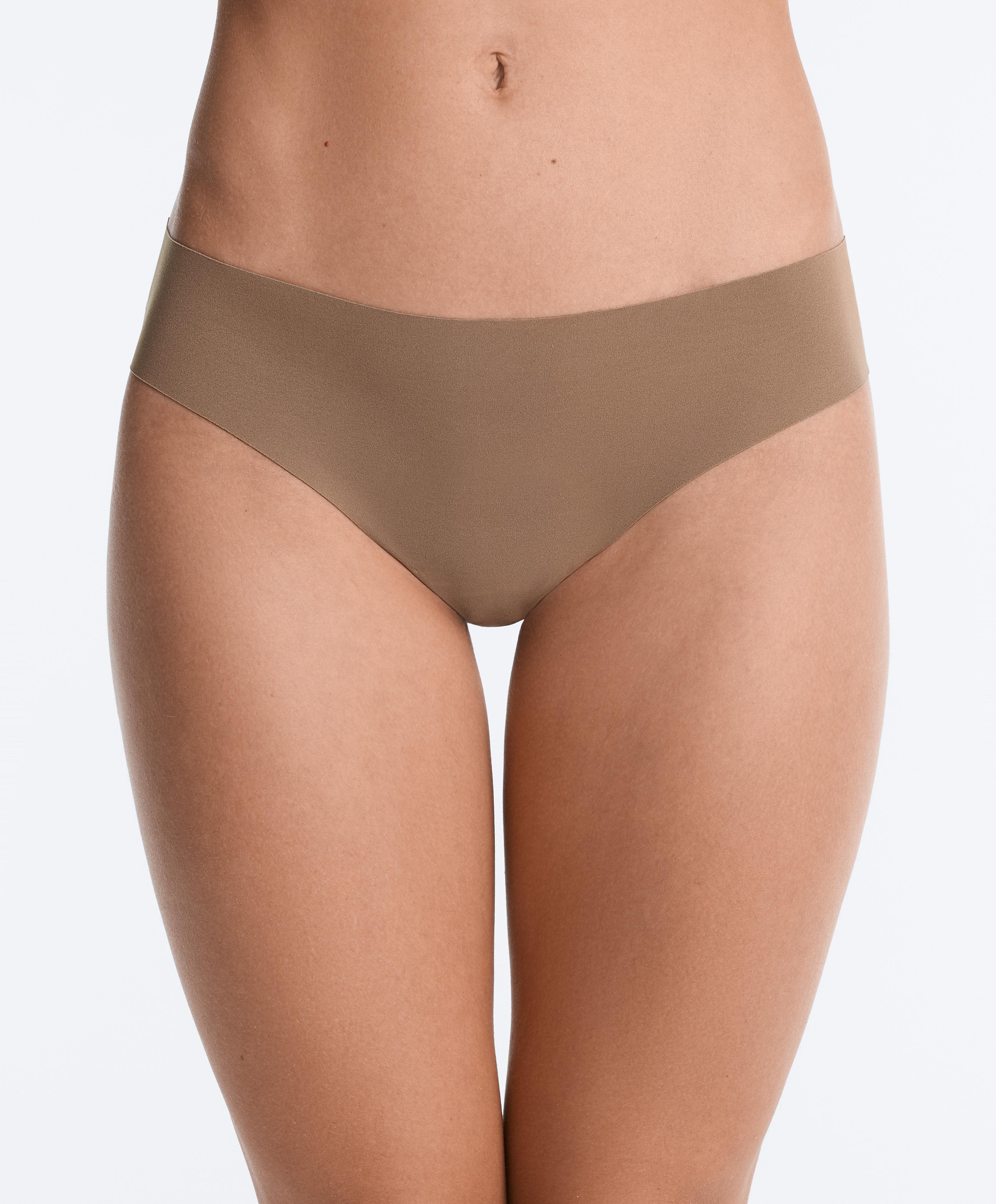 5 invisible laser-cut polyamide blend Brazilian briefs