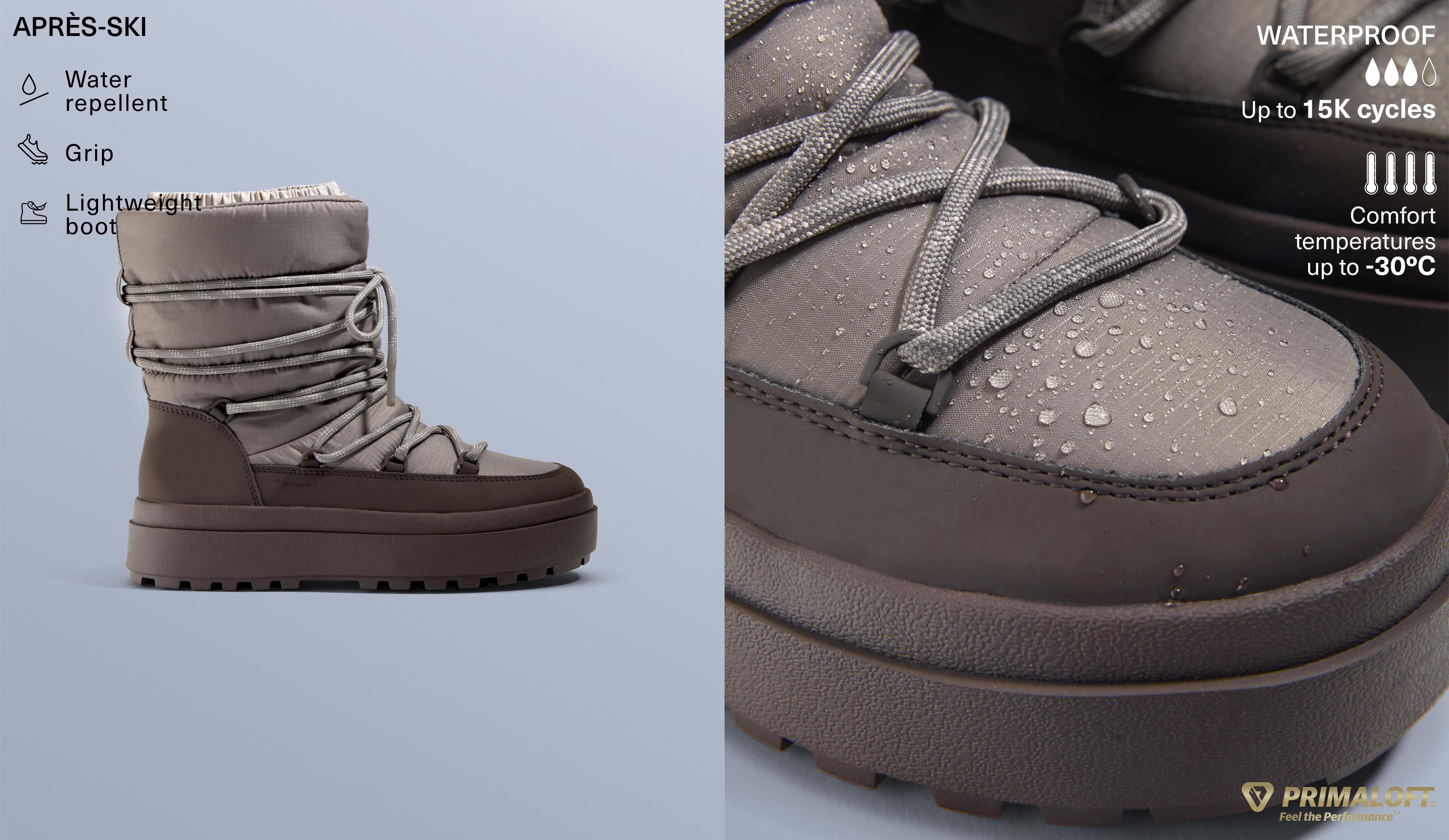 Combined lace-up boot