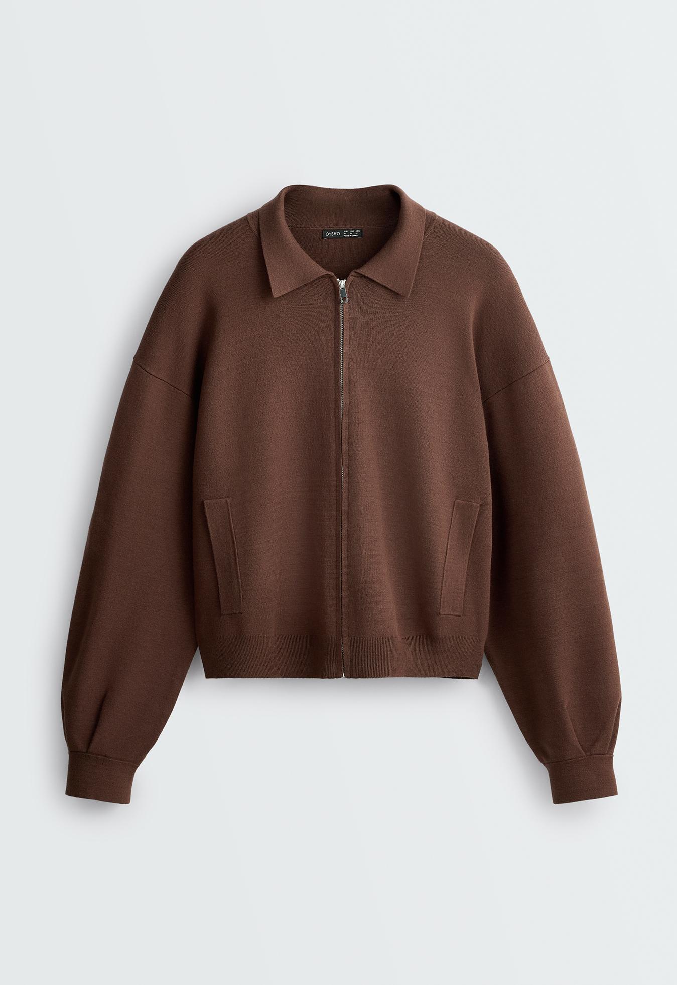 Knit polo jacket — COCOA