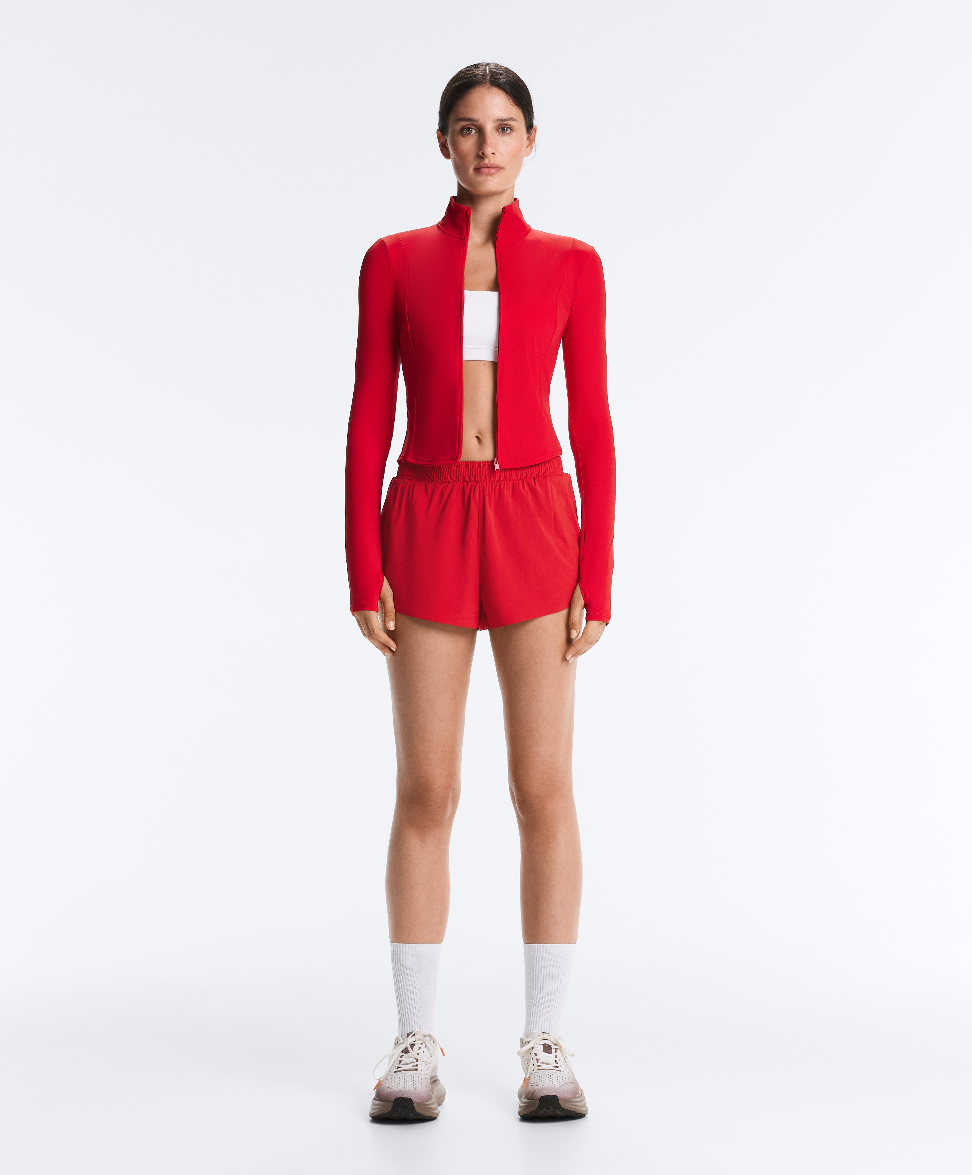 Short Light Touch technical jacket — STRONG RED