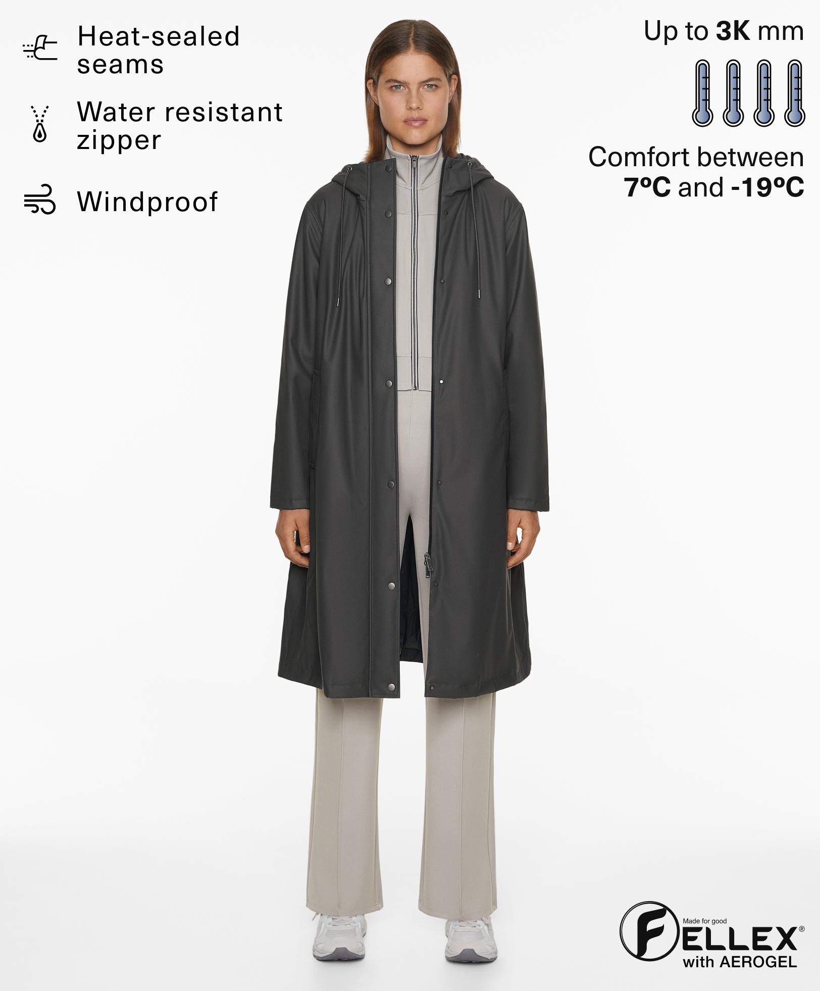 3k water-resistant long padded jacket - Sniženje