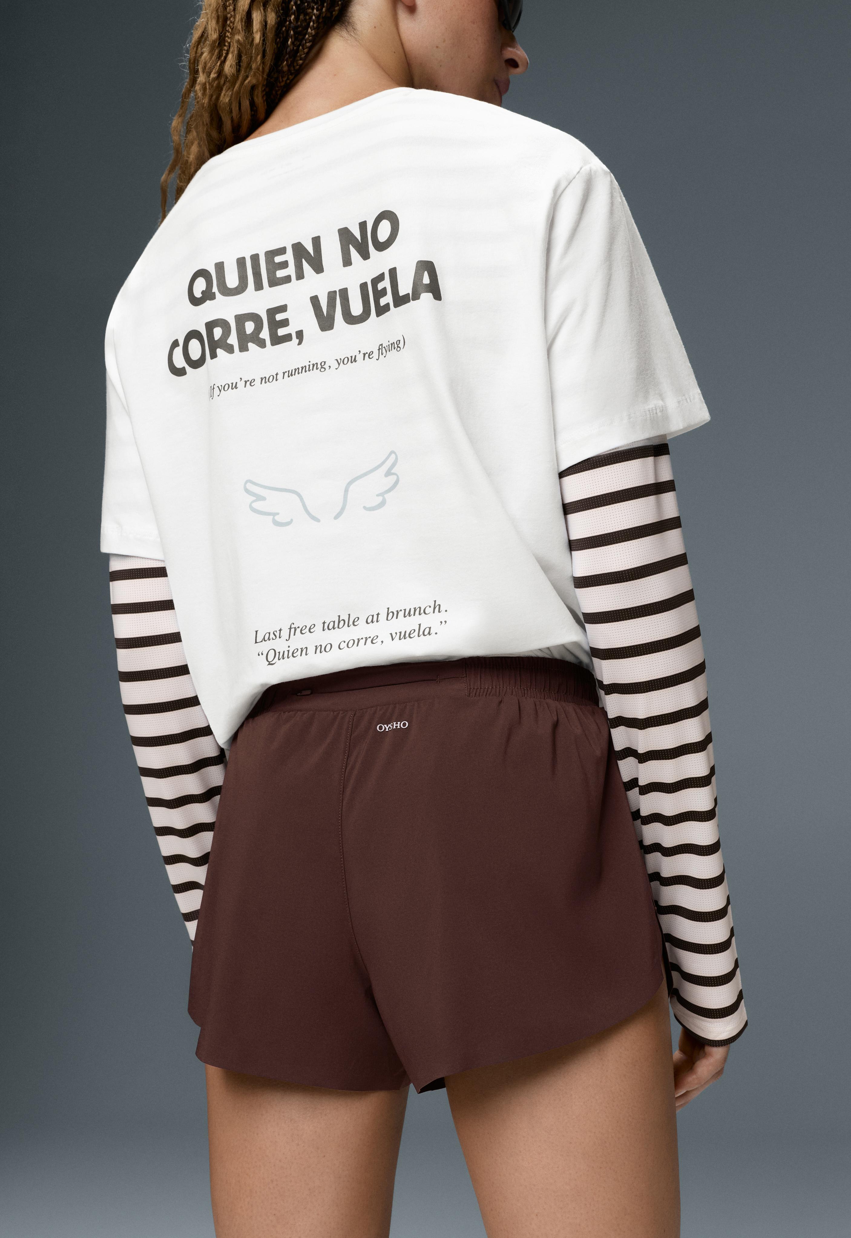 6cm low-rise technical shorts — CHOCOLATE