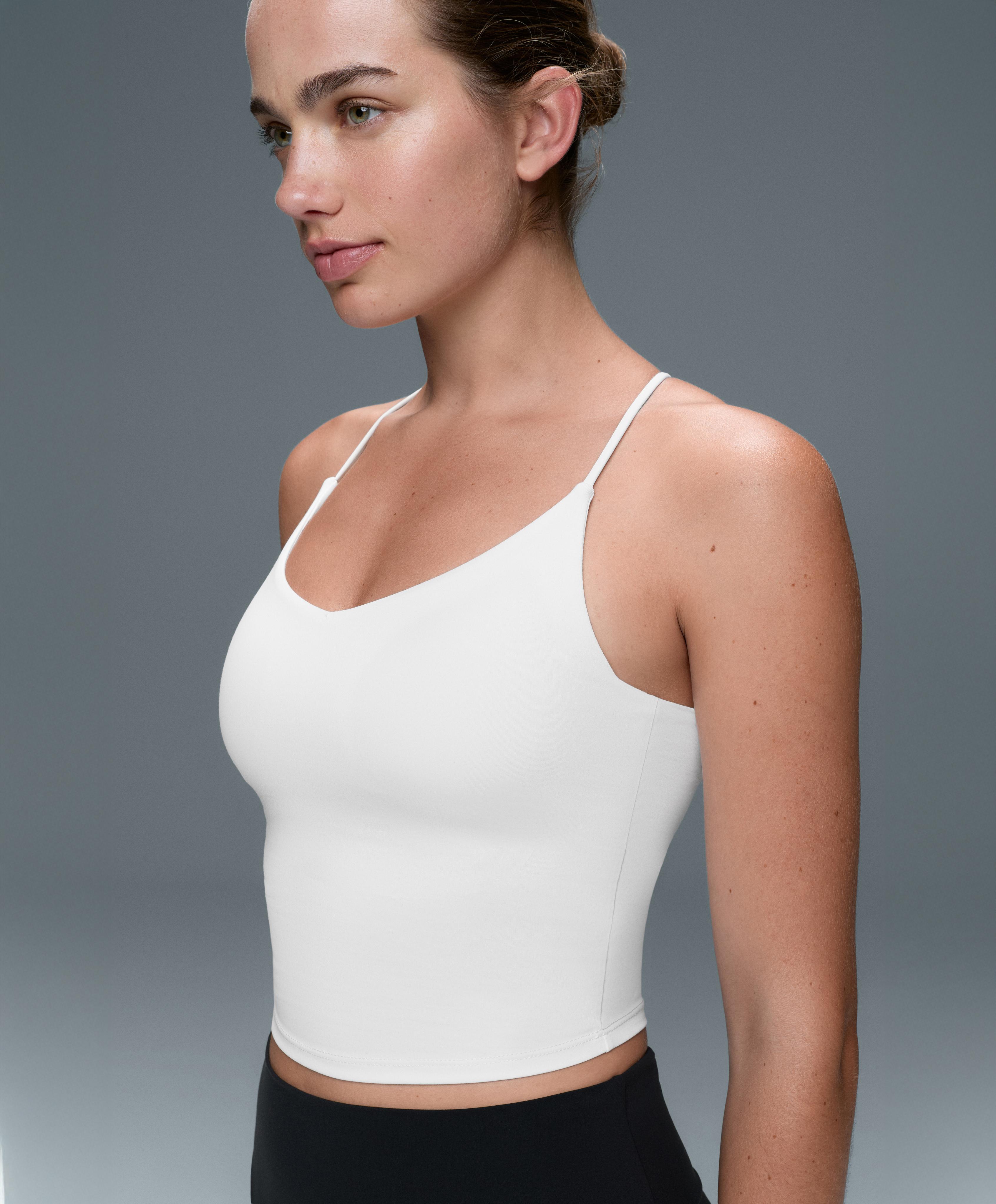 Comfortlux tank top with adjustable straps — WHITE