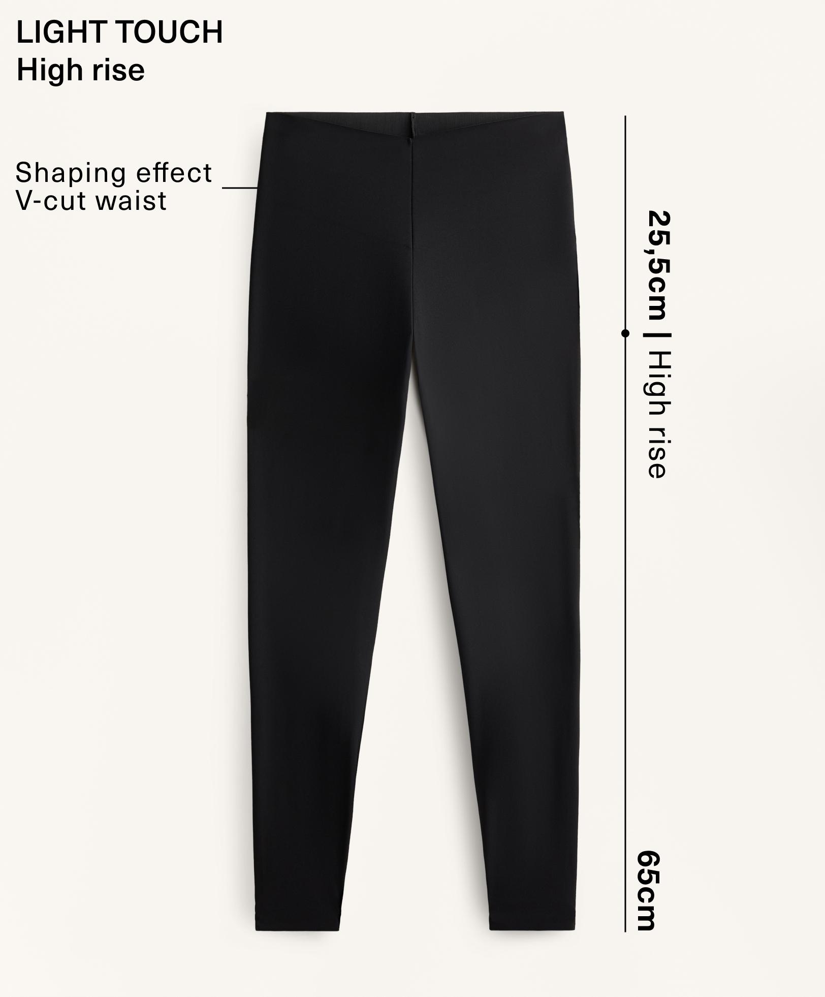 V-cut light touch 65cm ankle-length leggings