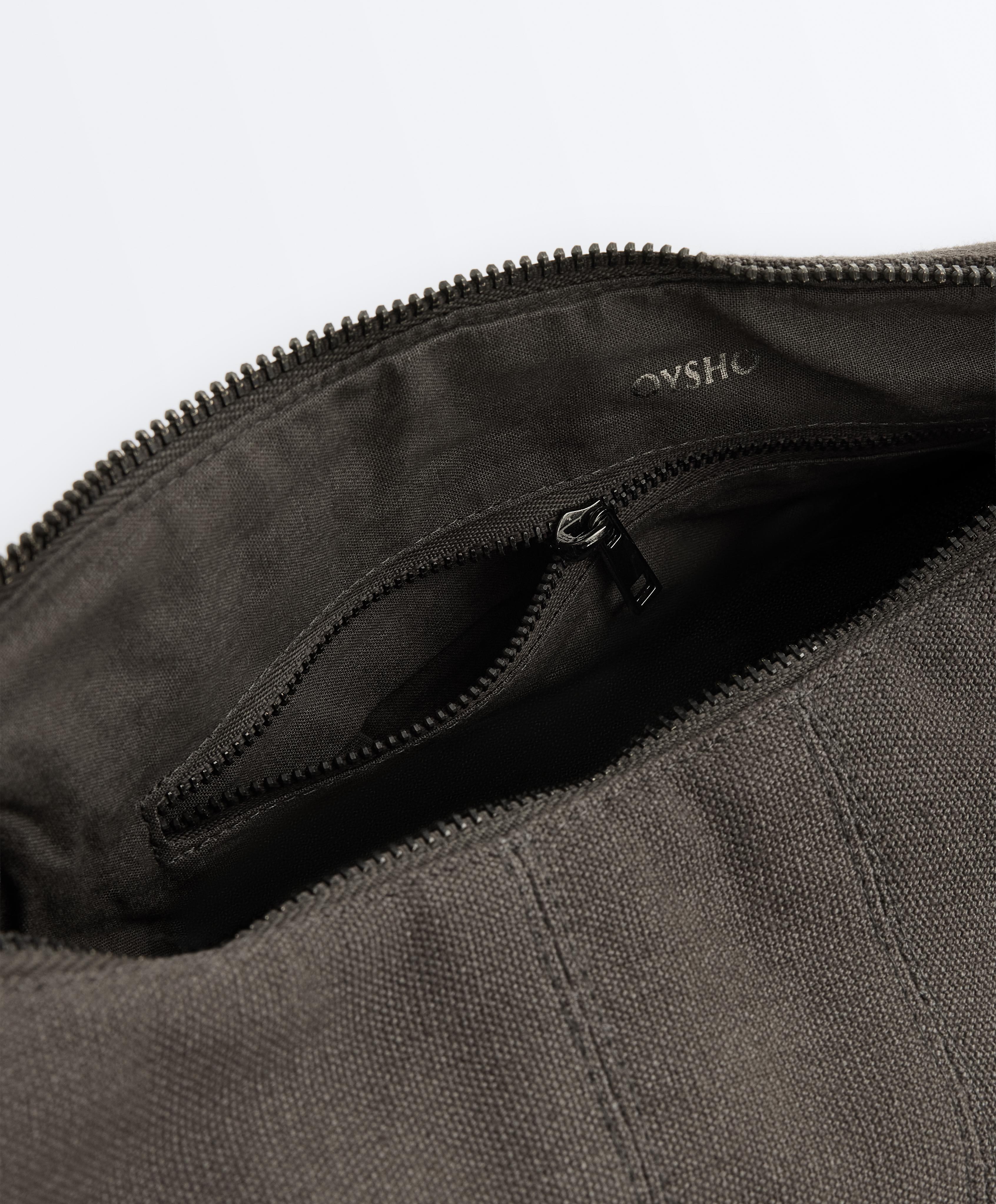 100% cotton crossbody bag — GUNPOWDER