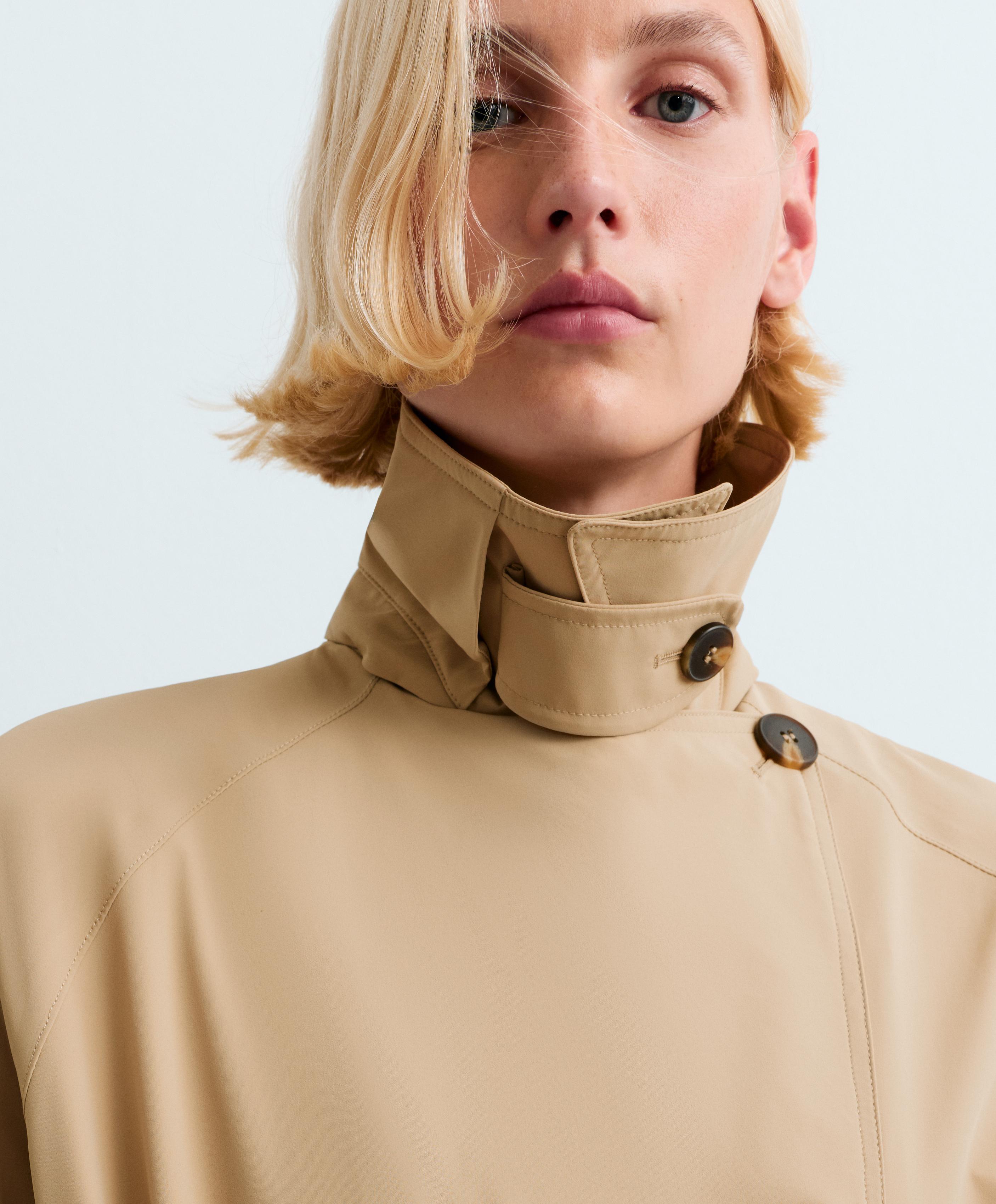 Extra lightweight 10k waterproof long jacket — CAMEL