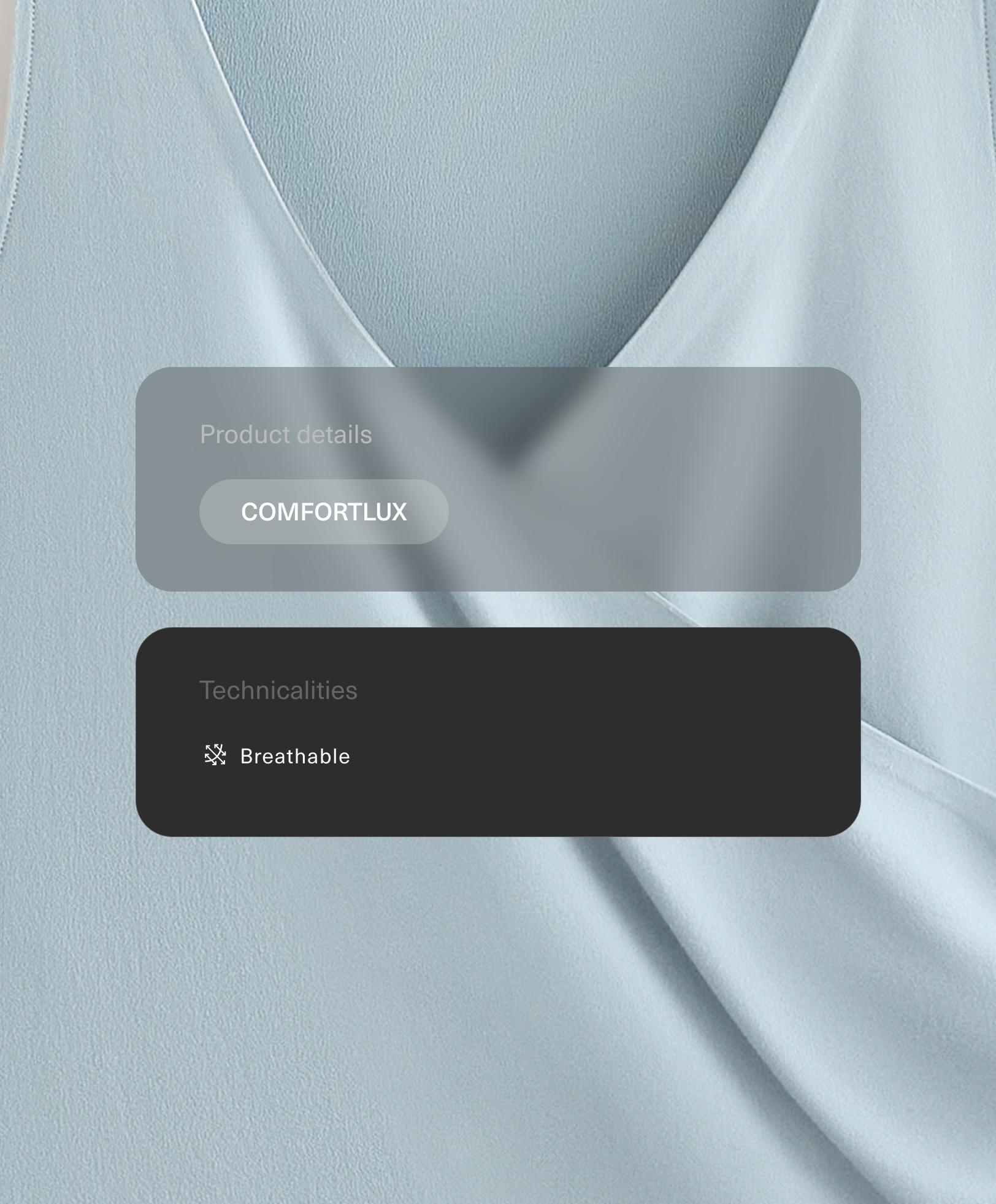 Cross-over sleeveless Comfortlux T-shirt - Sale