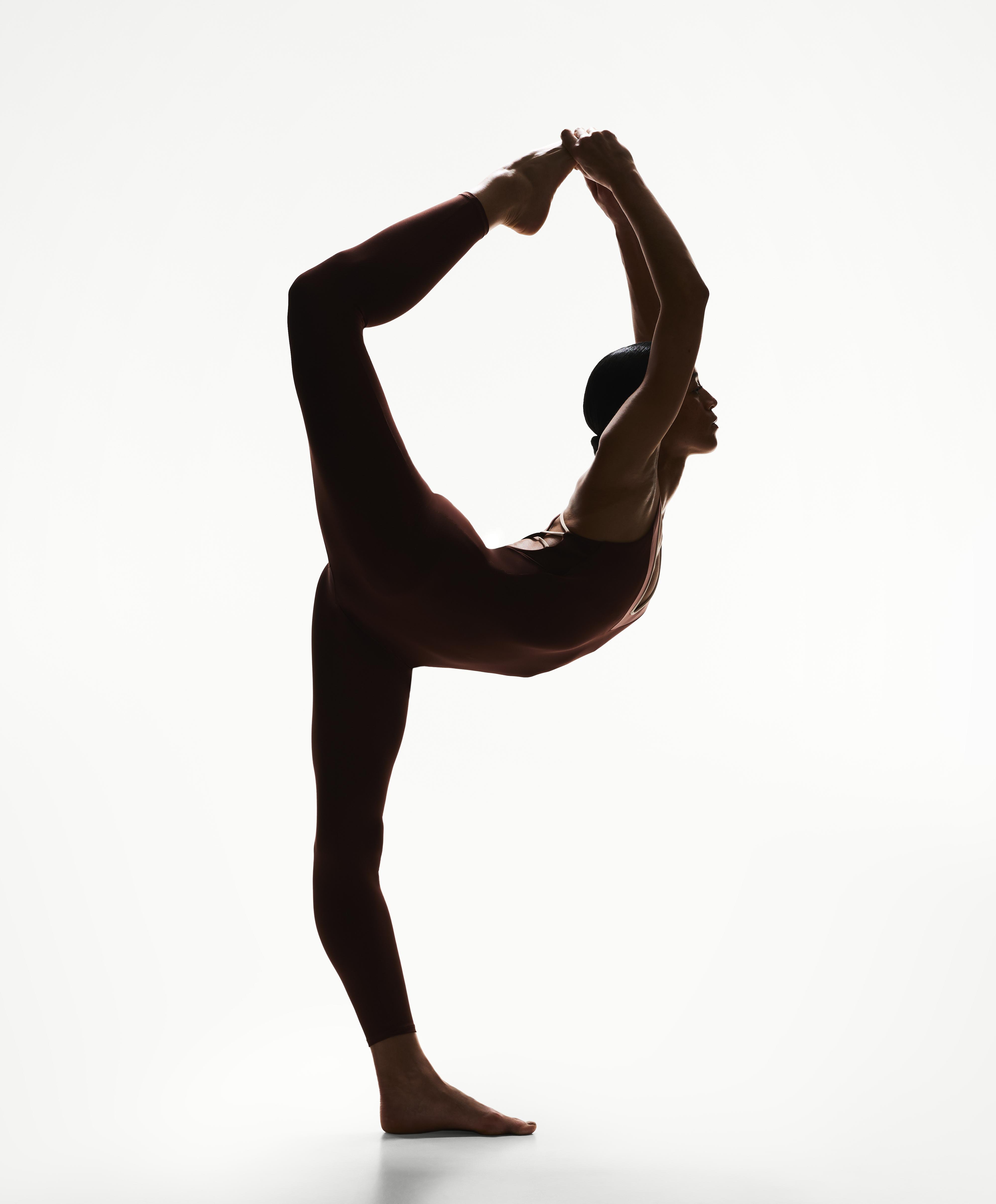 Comfortlux block long jumpsuit — MAHOGANY