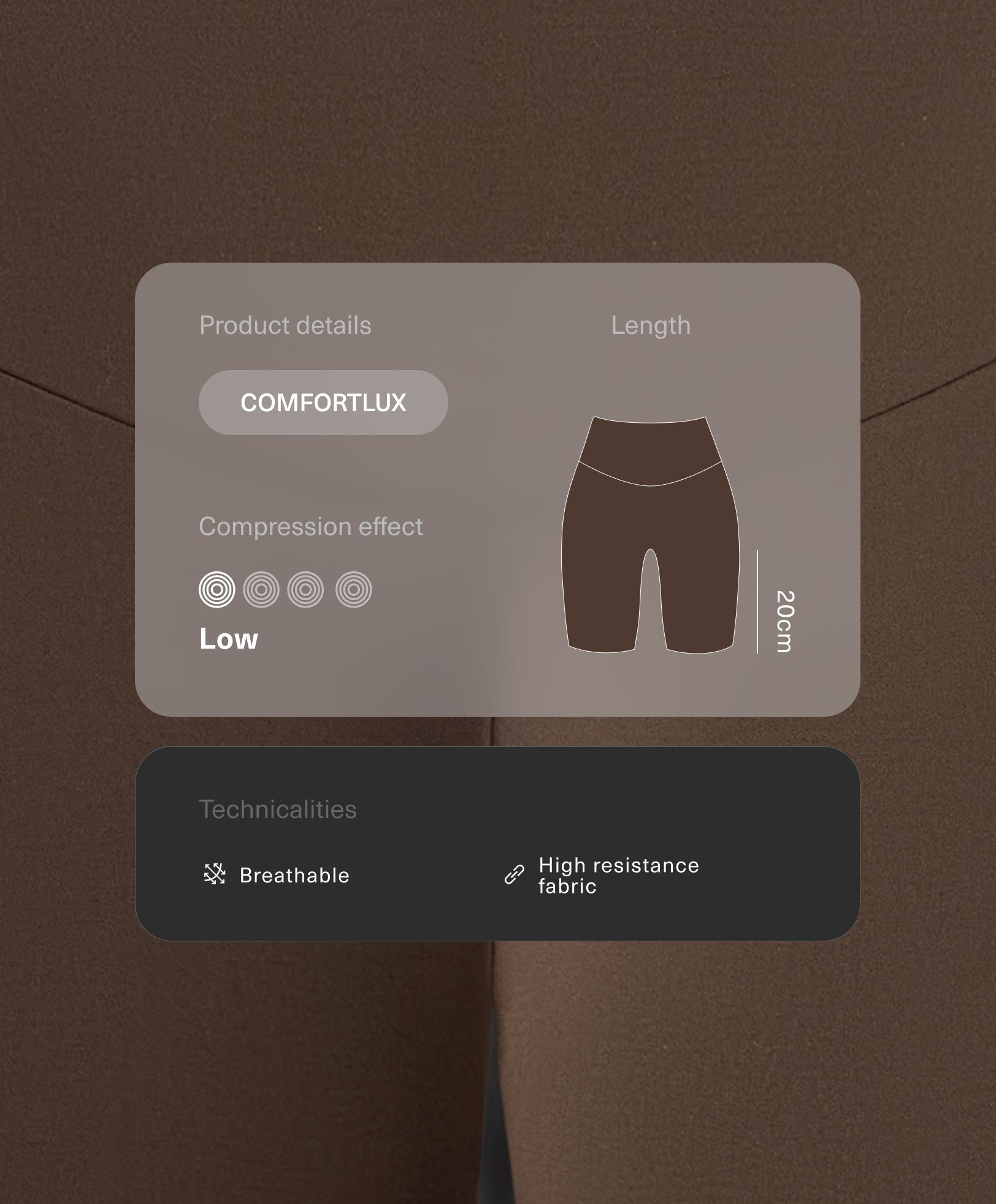 Comfortlux high-rise 20cm biker leggings