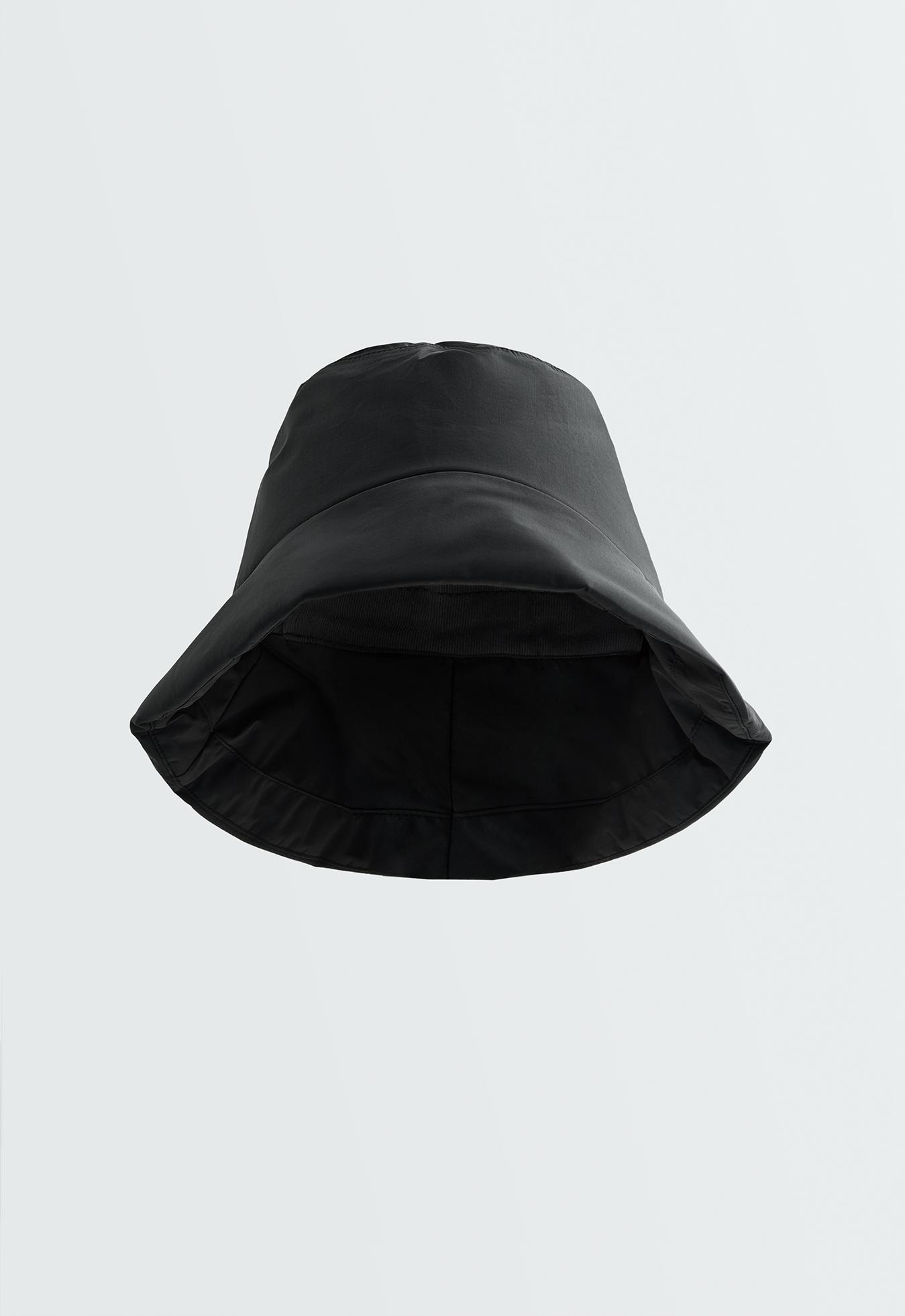 10K waterproof quilted bucket hat — BLACK