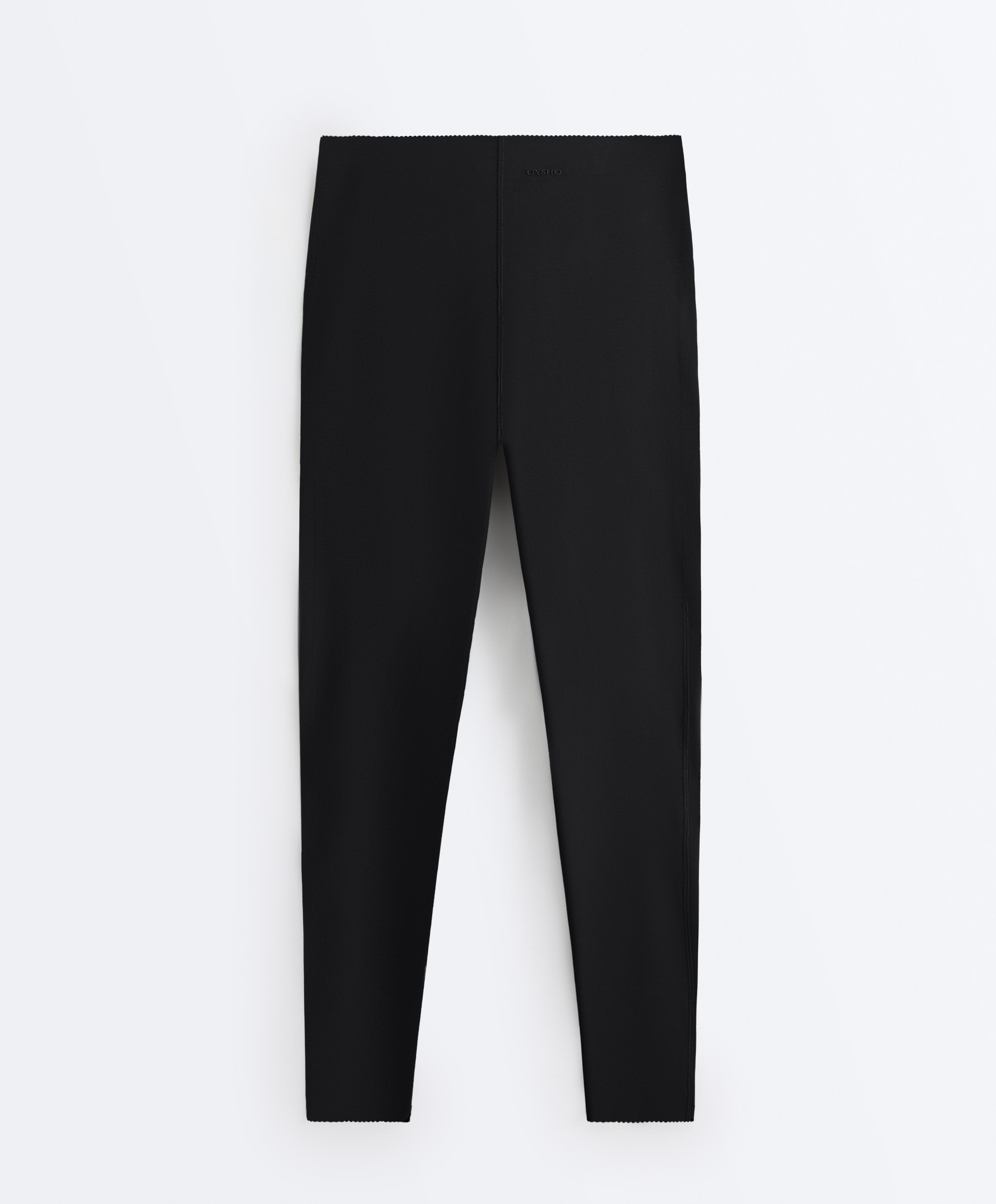 High-waisted Extra Compressive core control ankle-length leggings — BLACK