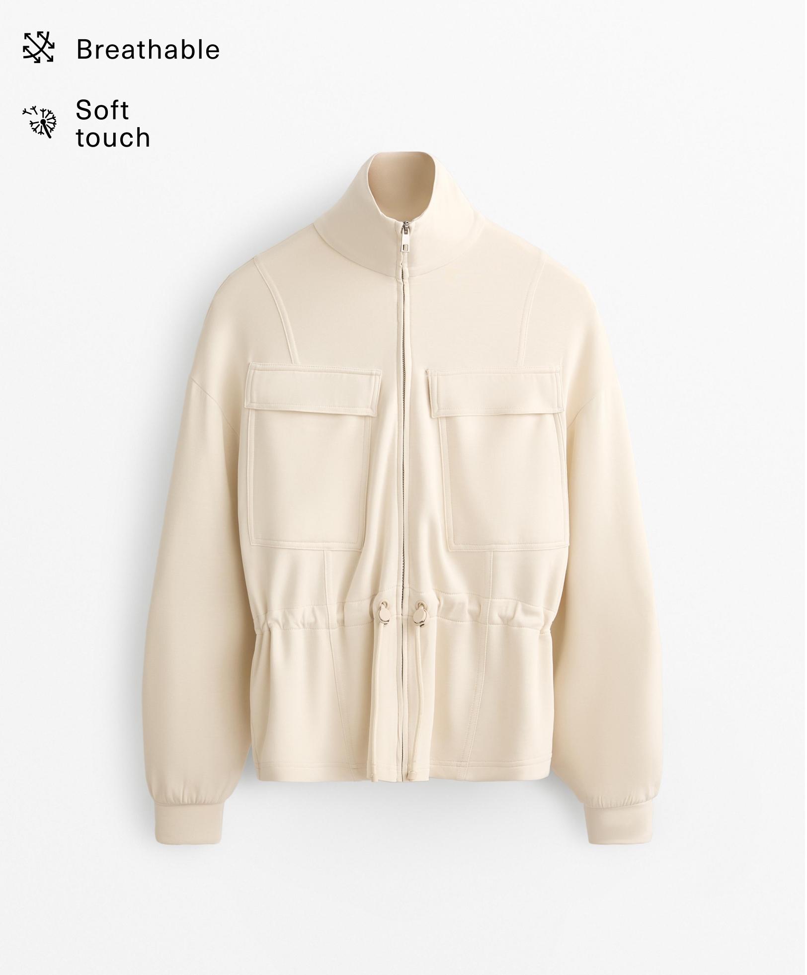 Chaqueta bolsillos Soft Touch con modal