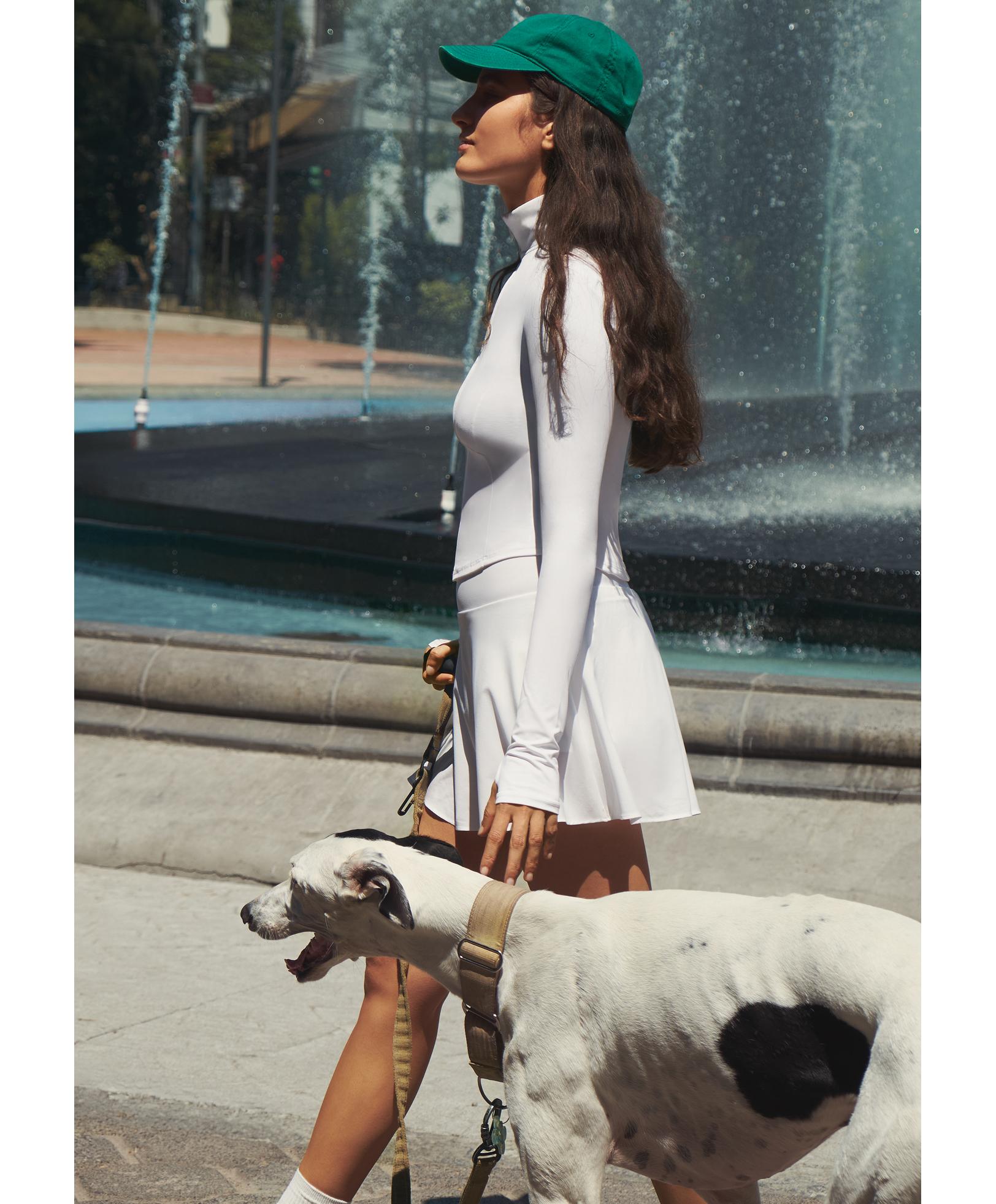 High rise Compressive skirt — WHITE 
