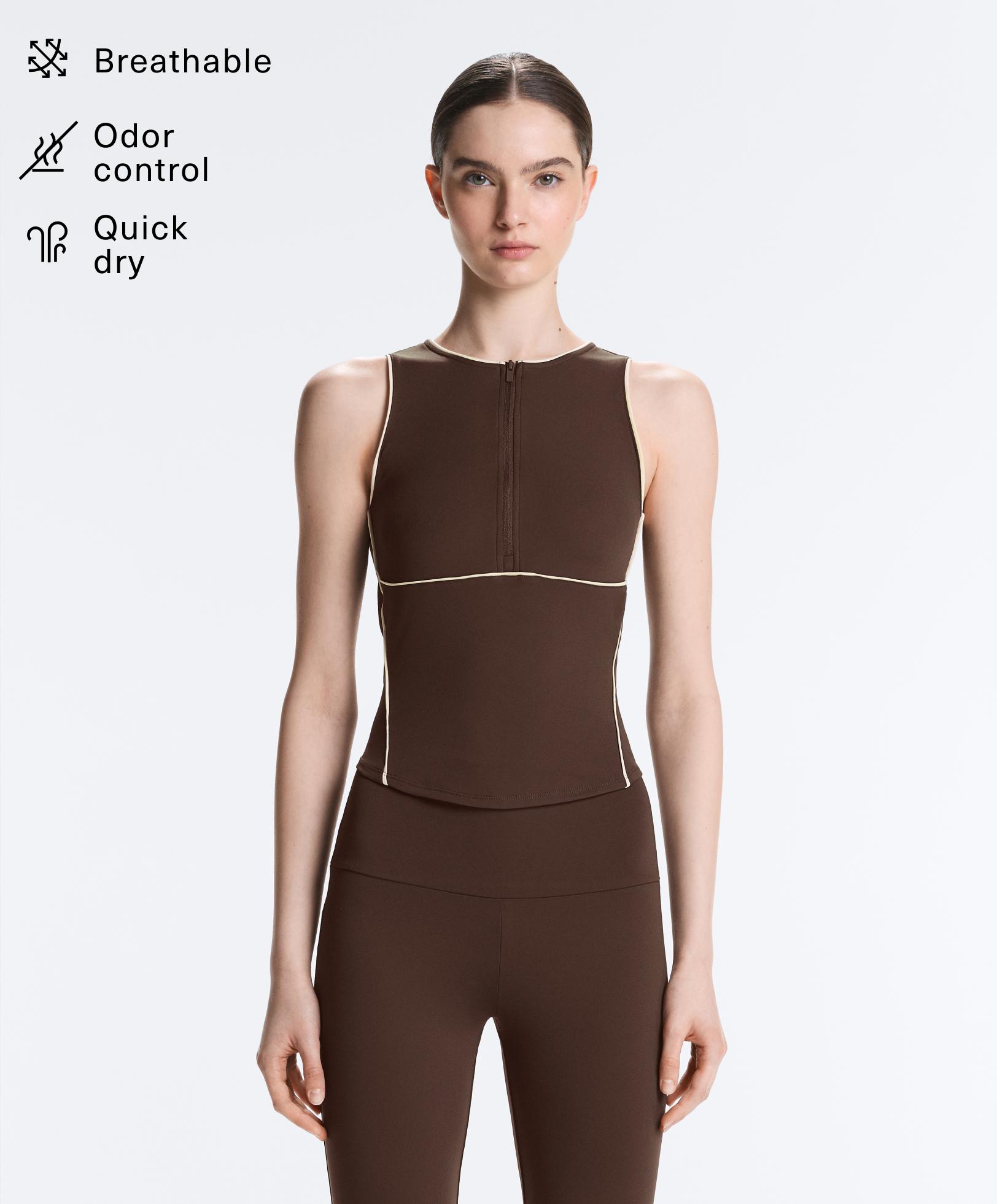 Tank top Comfortlux piping sans manches