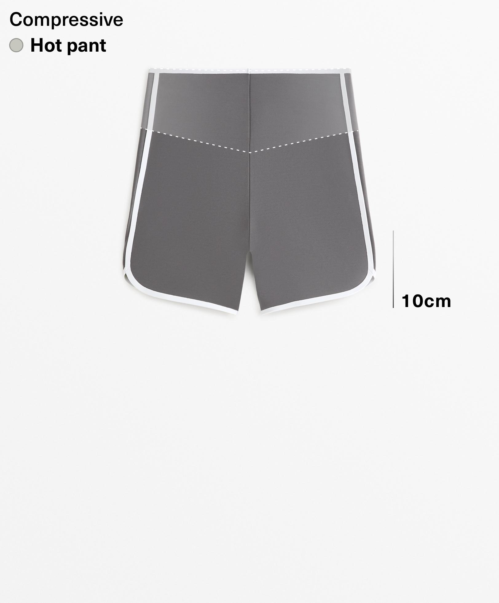 Hot pants high rise Compressive retro 10 cm