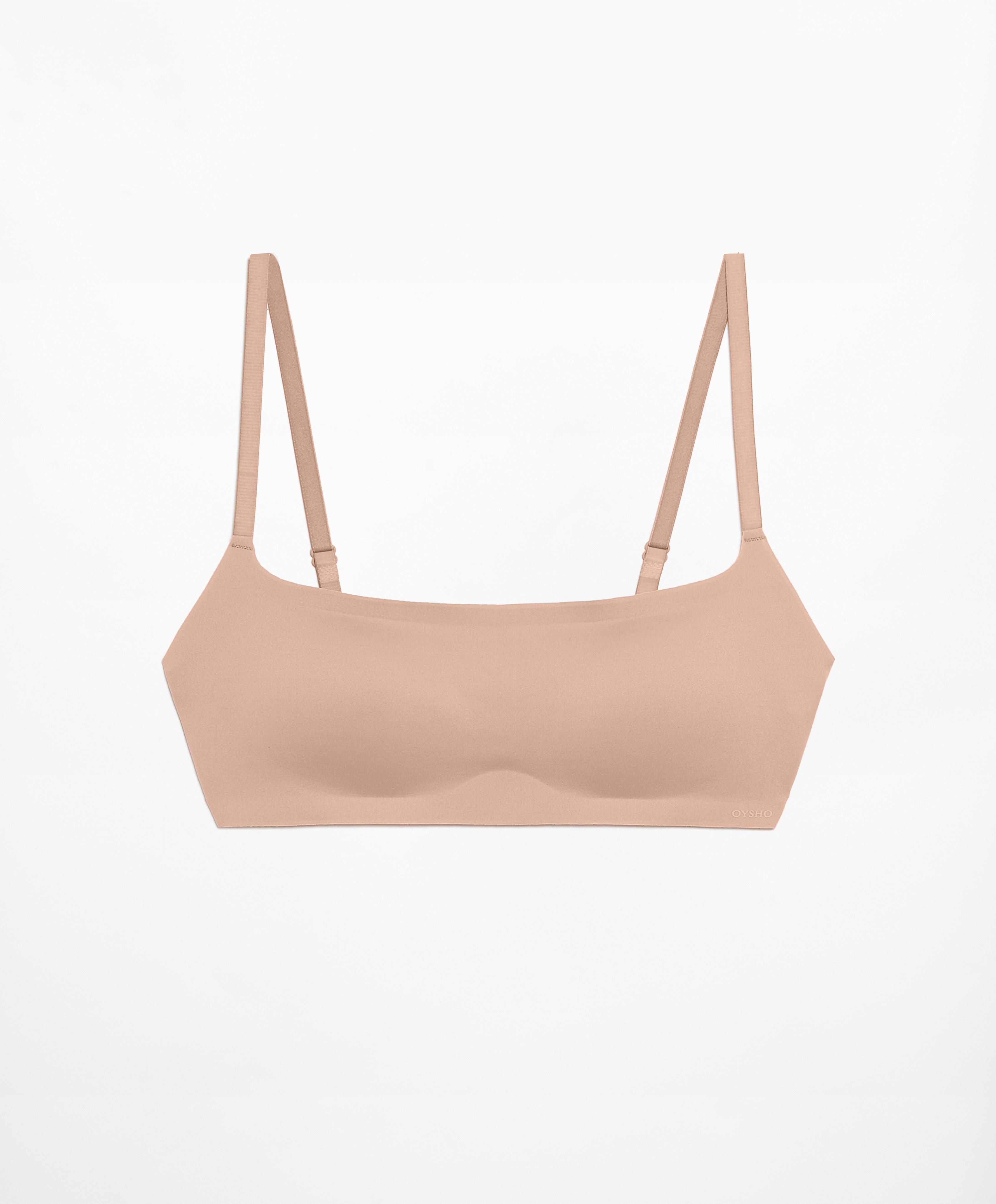 Invisible laser-cut bra top