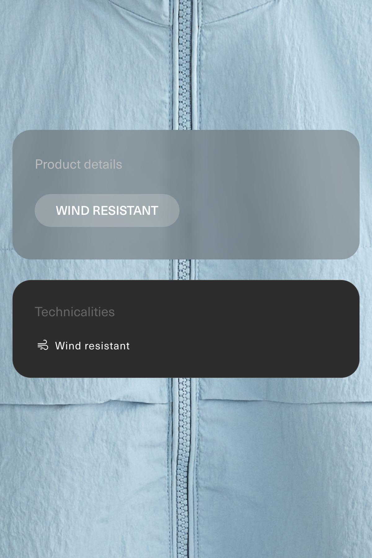 Water-repellent track jacket — SKY BLUE