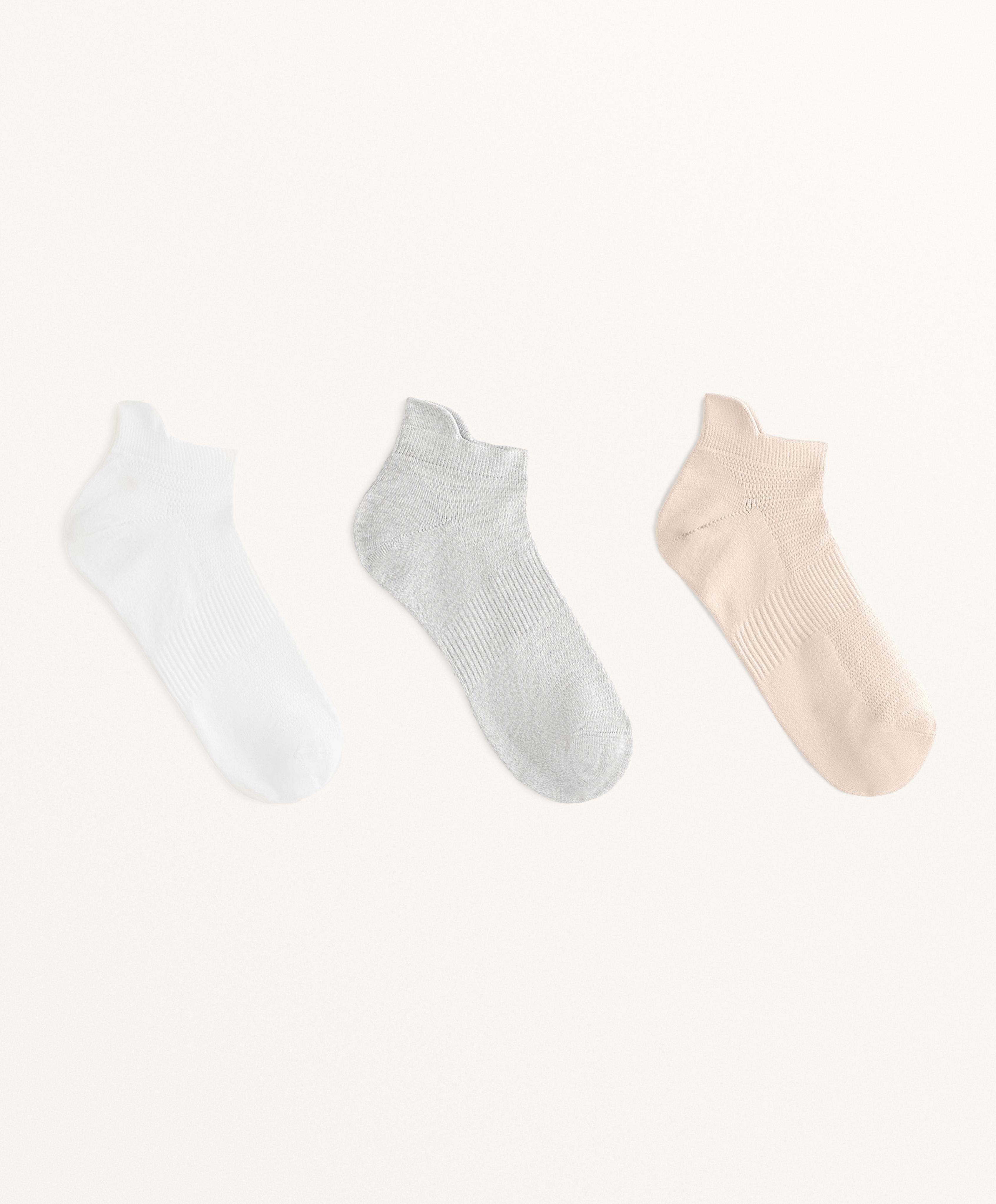 3 pares de calcetines sneaker lengüeta mezcla poliamida